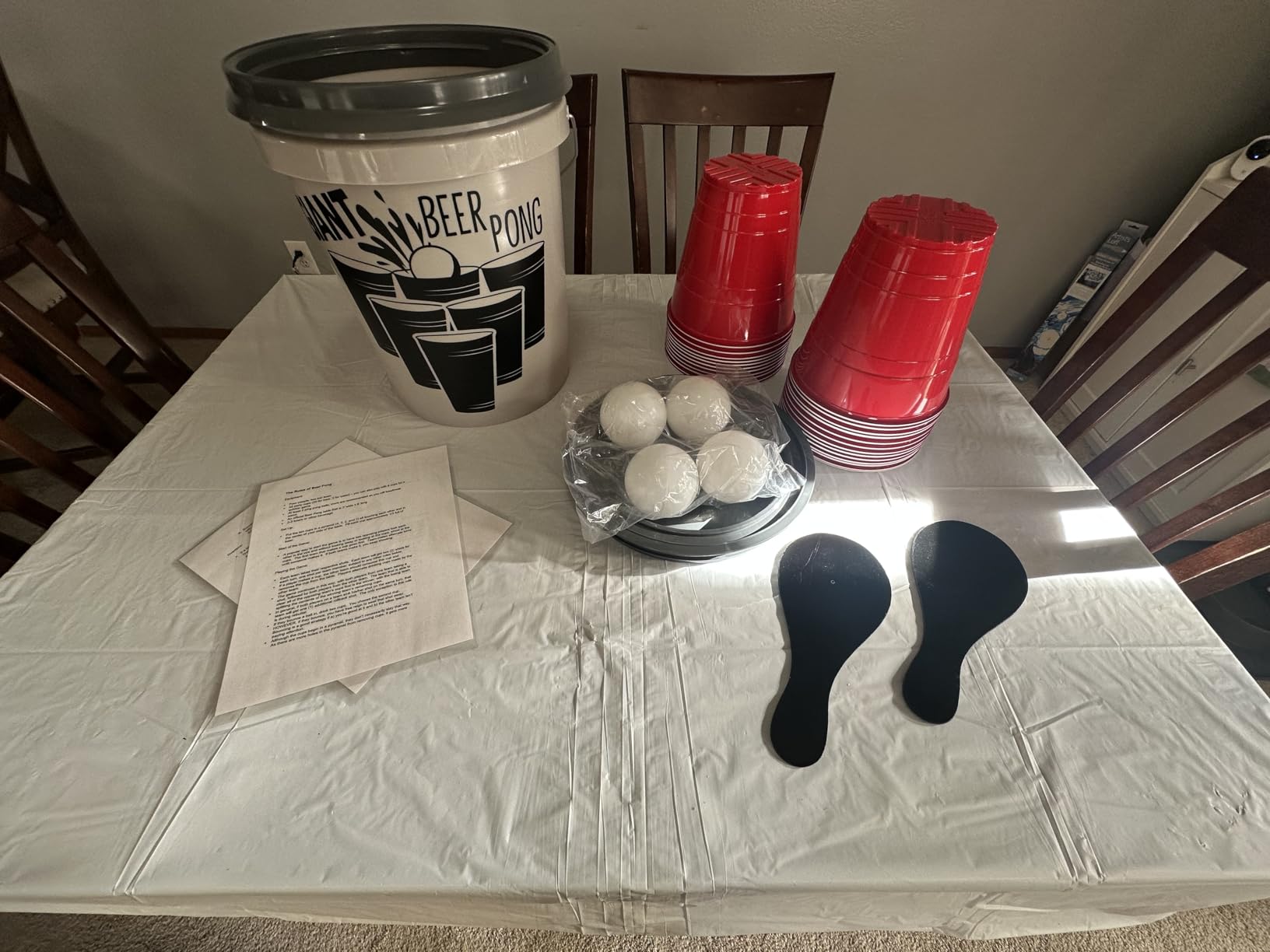 GoPong Giant Yard Pong Drinking Game for Adults – Indoor/Outdoor Lawn, Beach, and Tailgating Beer Pong Party Game – 24 Heavy Duty Giant Cups with 4 Balls customer photo 1