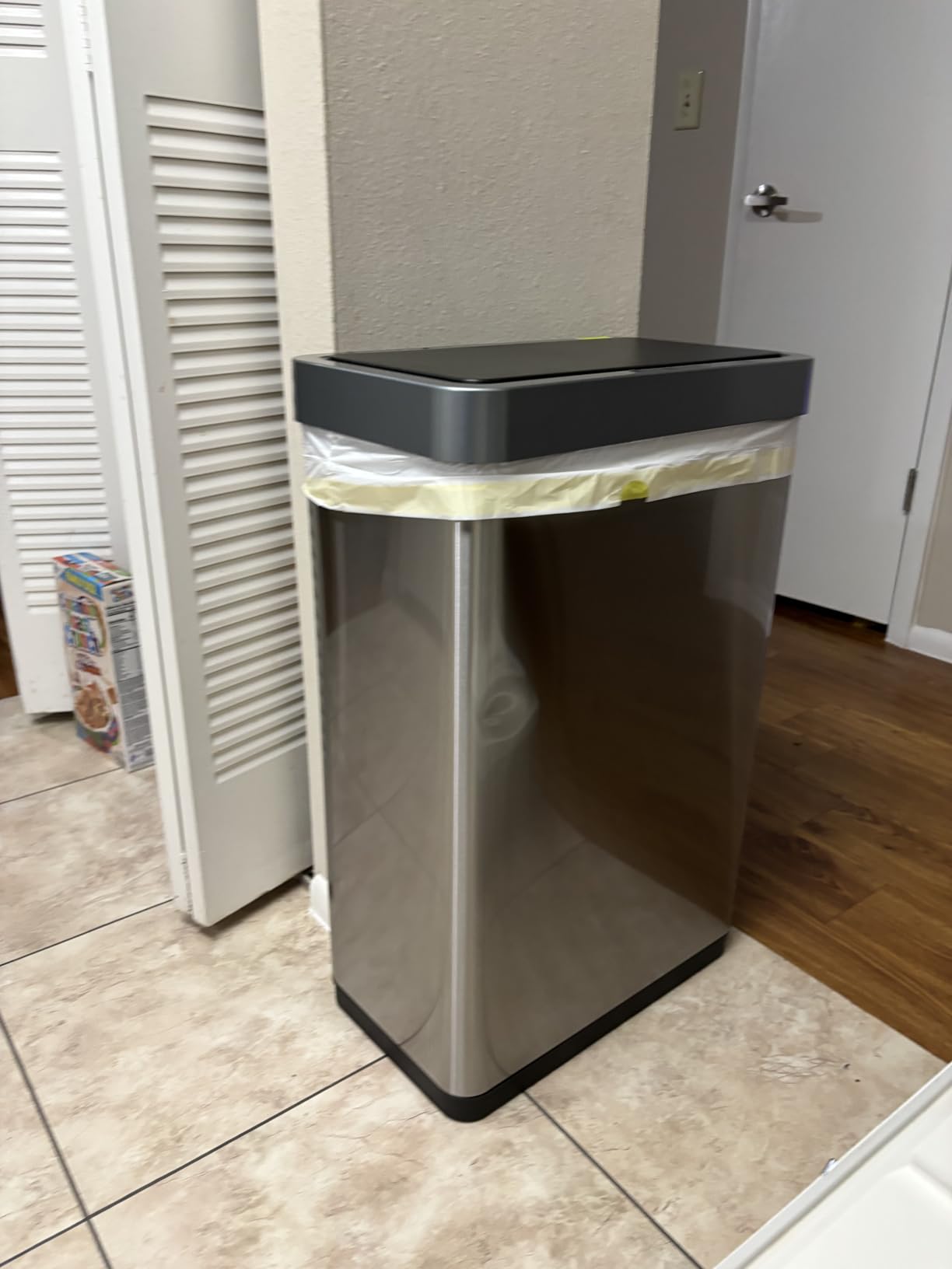 EKO Mirage X 80 Liter / 21.1 Gallons Motion Sensor Trash Can or Recycling Bin, Automatic Large Kitchen Trash Can Touchless, Stainless Steel customer photo 1