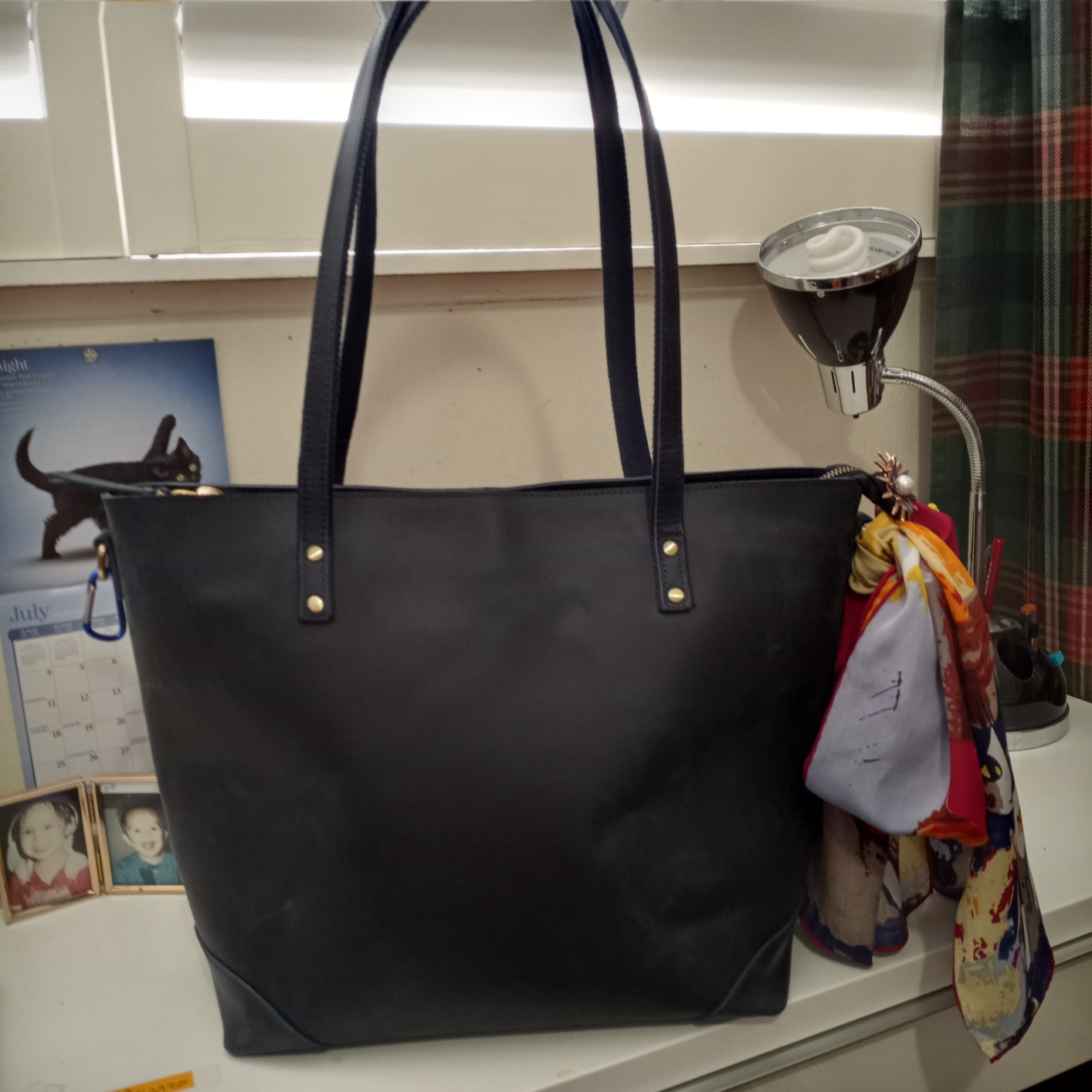 S-ZONE Vintage Genuine Leather Shoulder Bag Work Totes for Women Large customer photo 1