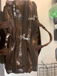 Augus Genuine Leather Briefcase for men, Business Travel Laptop Bag, Brown customer photo 2