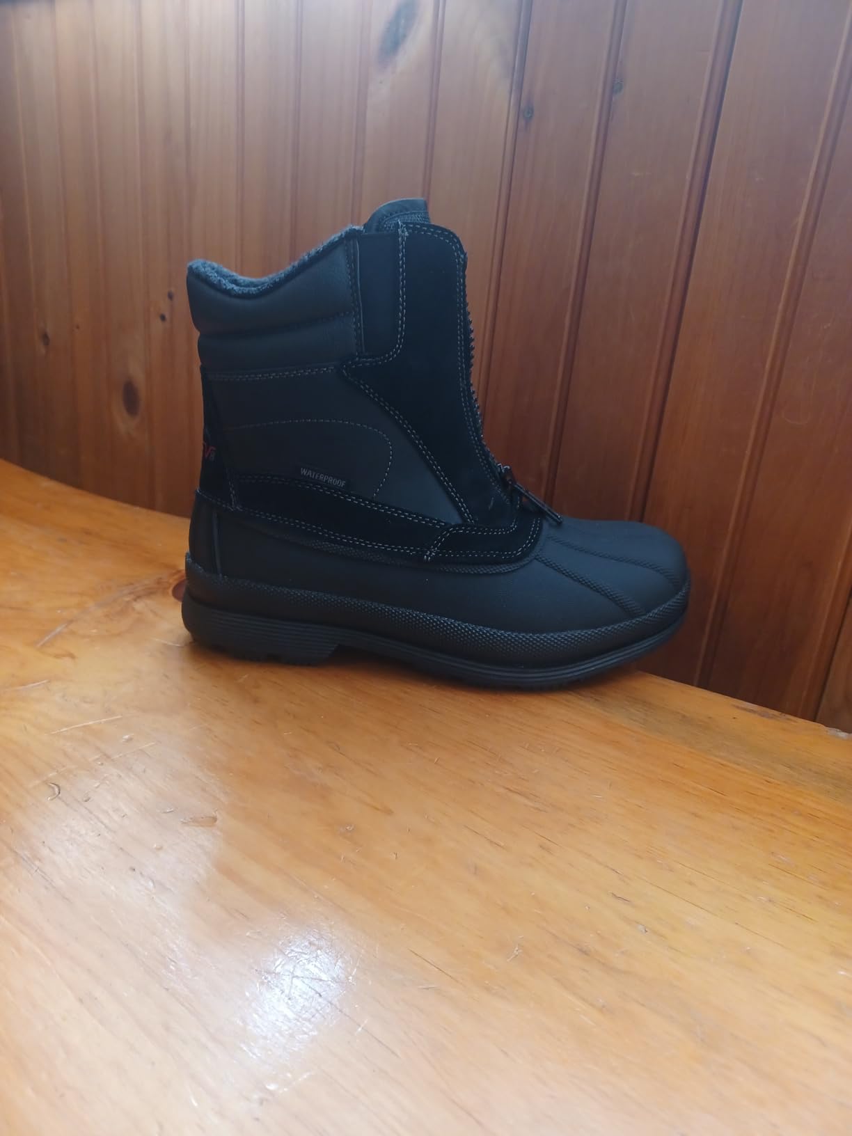 NORTIV 8 Men's Zip Winter Snow Boots Slip on customer photo 1