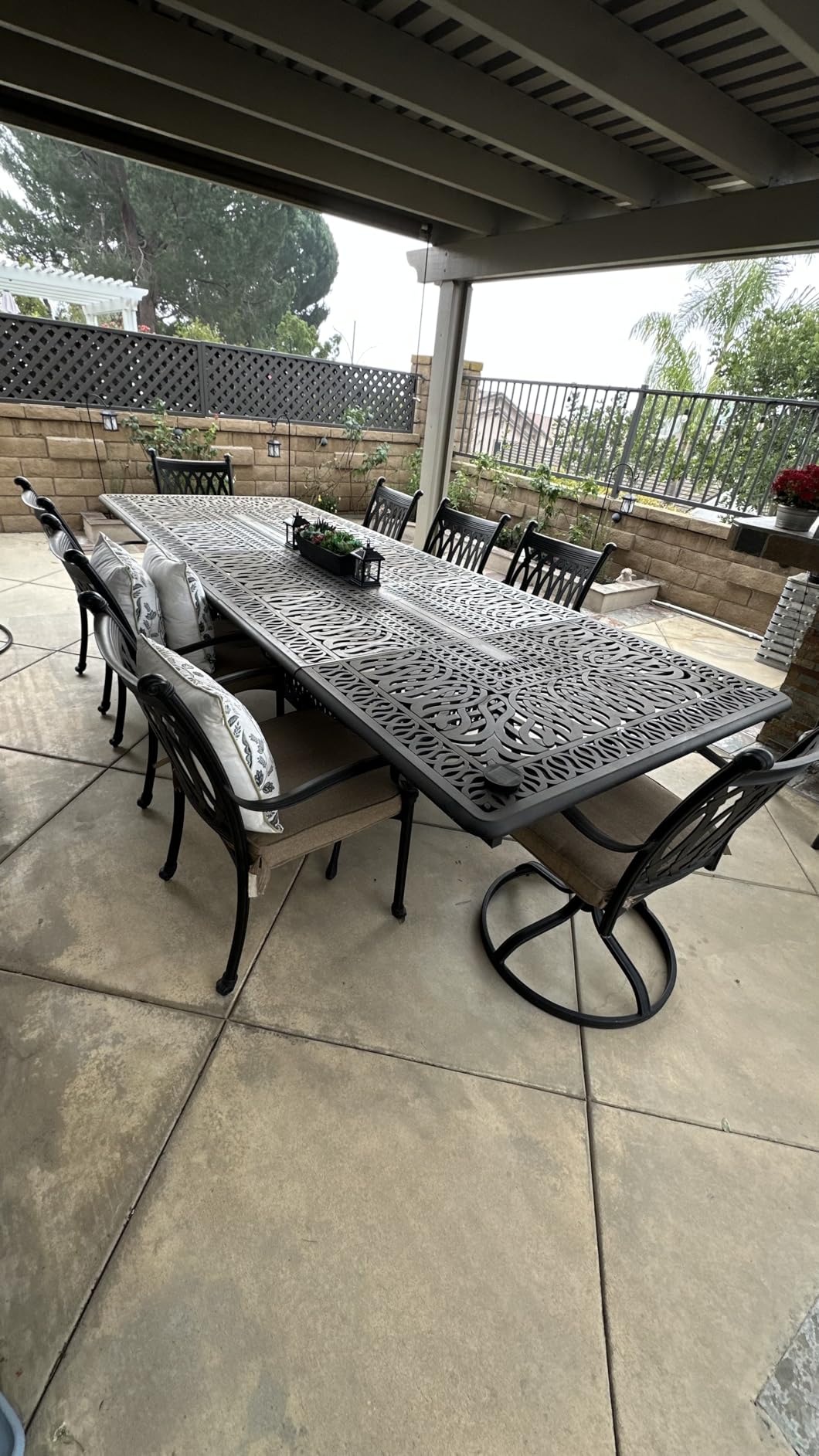 Porch Shield Waterproof Rectangular Patio Table Cover 108 x 70 inch customer photo 2