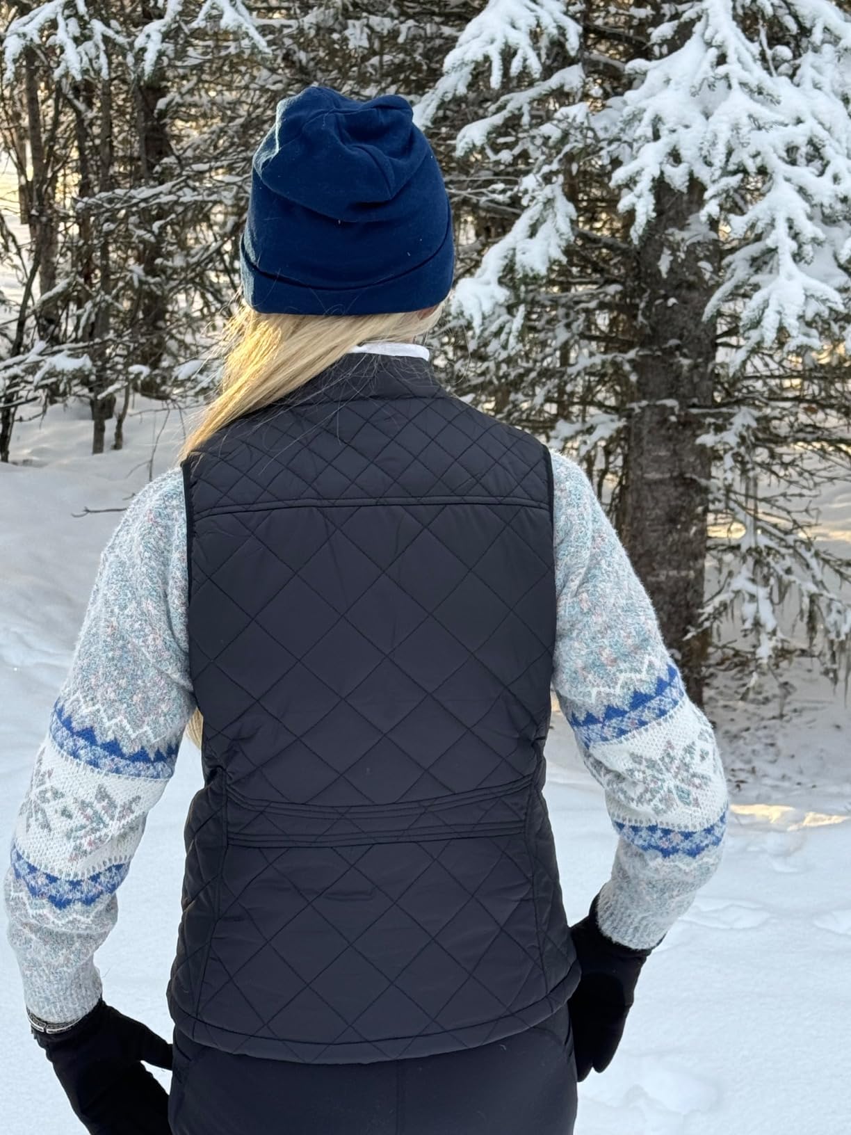 Argstar Women's Vest, Quilted Lightweight Zip Pockets Padded Gilet (XS-3XL) customer photo 1