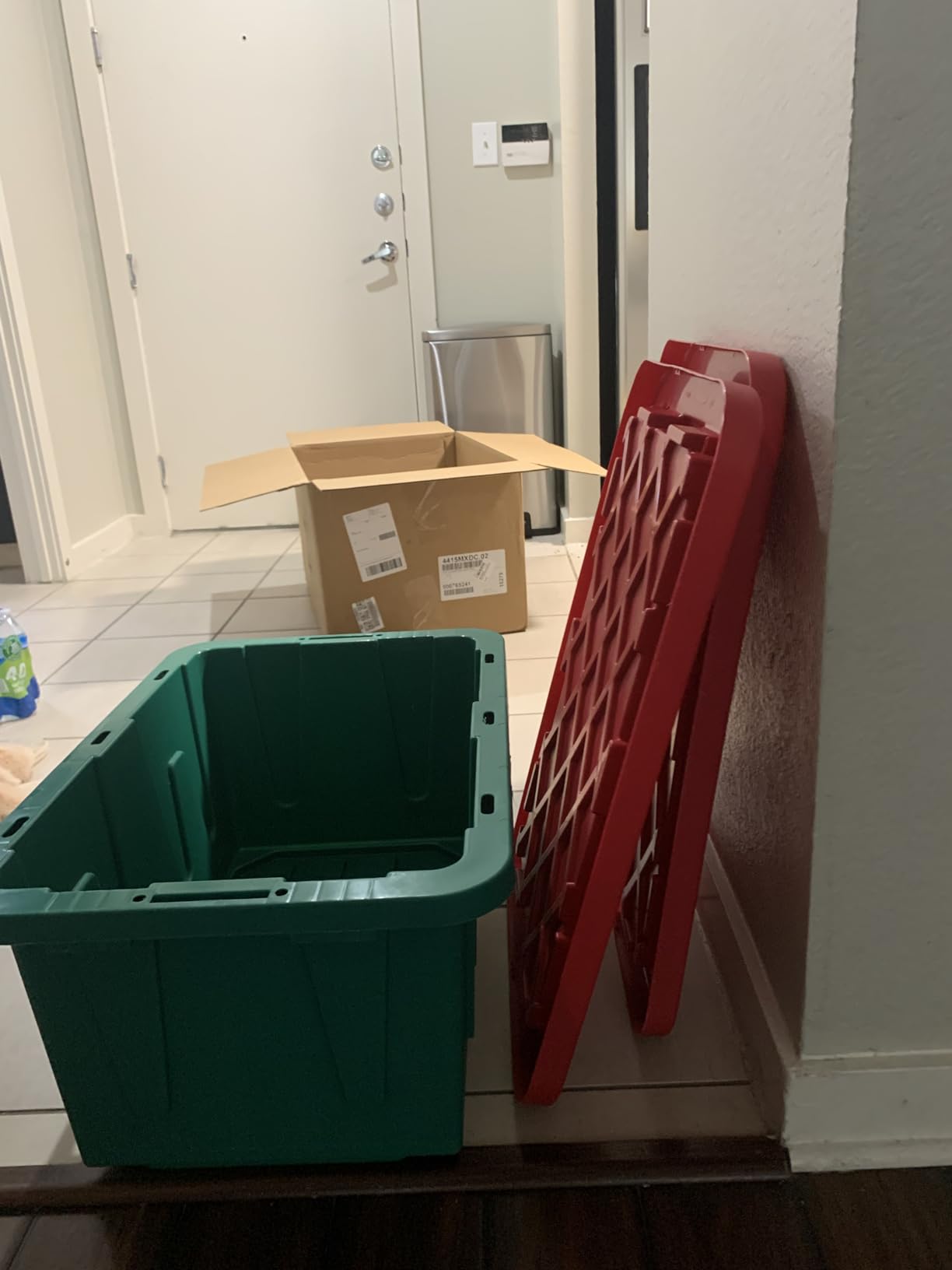 HOMZ Durabilt Plastic Storage Bins with Lids, 15 Gal, Red/Green, 2 Pack | Heavy-Duty Large Stackable Container Seasonal Boxes for Home, Attic, and Garage Organization customer photo 1