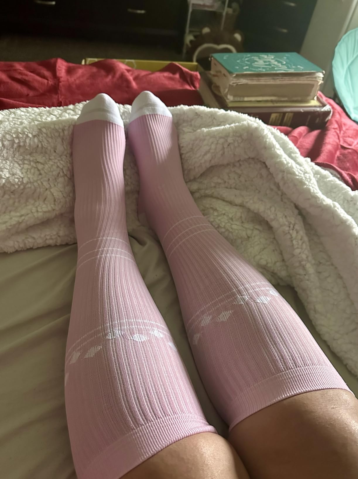 FITRELL 3 Pairs Compression Socks for Women and Men 20-30mmHg-Circulation Support Socks customer photo 2