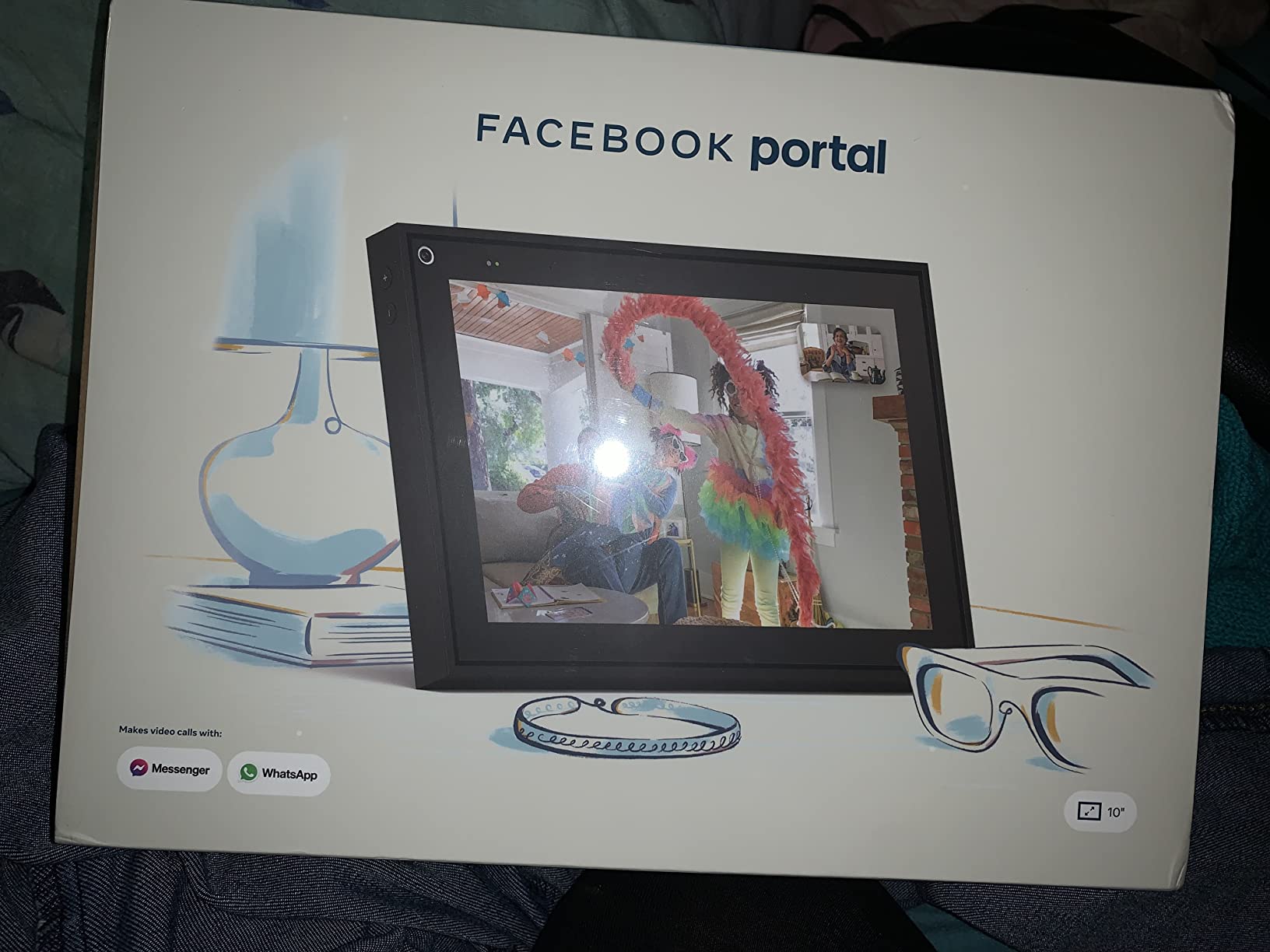 Meta Portal - Smart Video Calling for the Home with 10” Touch Screen Display - Black customer photo 1