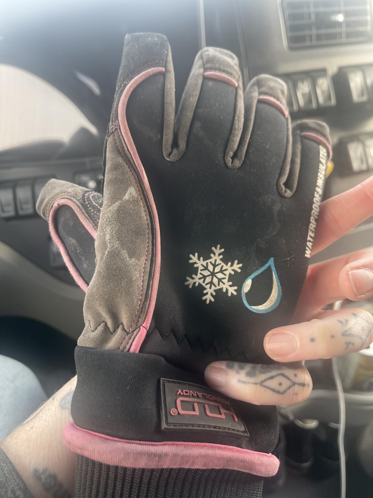 HANDLANDY Winter Work Gloves, 3M Thinsulate Waterproof Insulated Gloves, Snow Warm Gloves for Outdoor Cold weather, Gifts for Men & Women customer photo 2