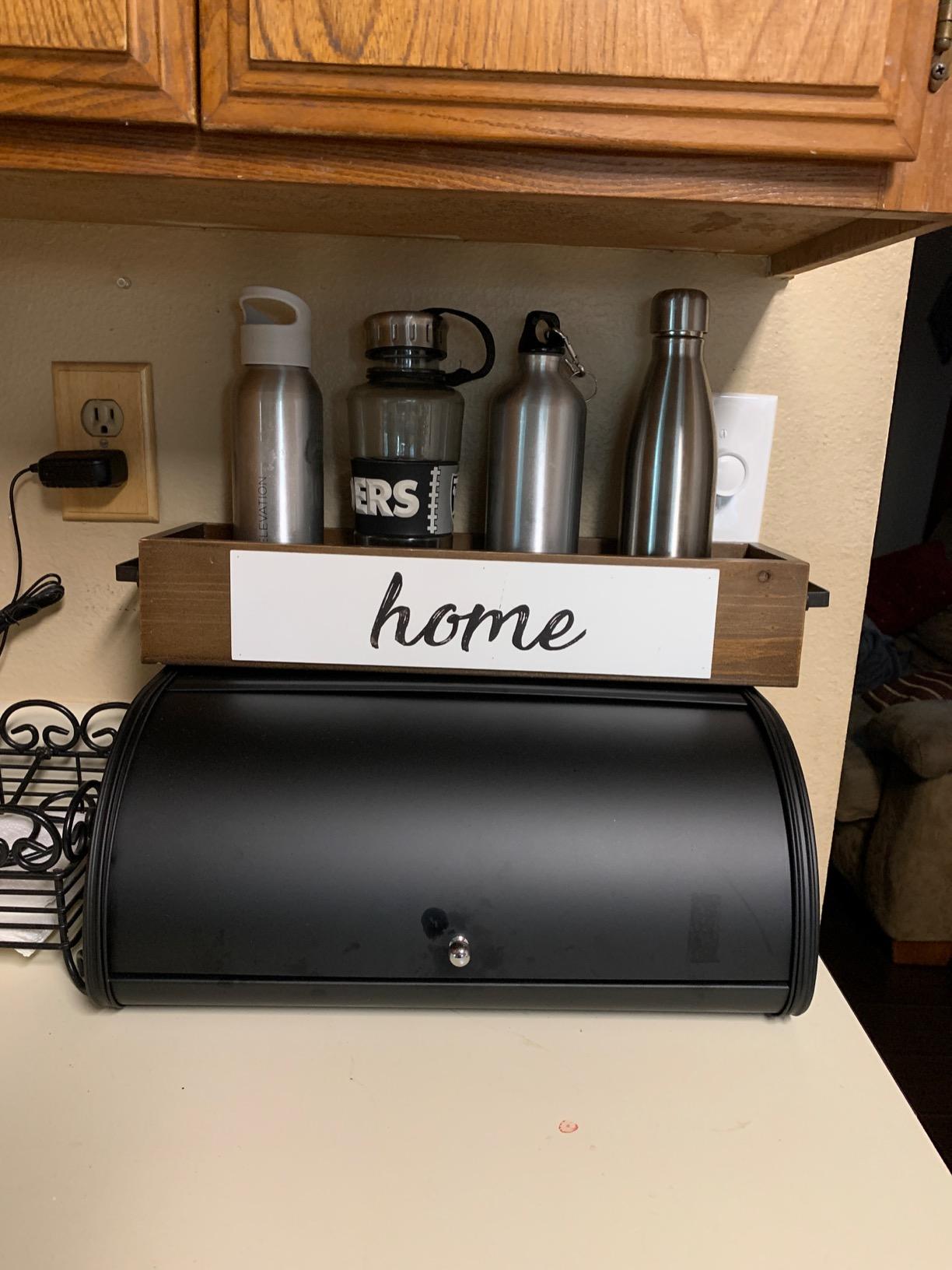 HILFA Stainless Steel Bread Box with Roll Up Lid, For Easy Kitchen Counter Storage, Bread Bin Holder, 17.5X11.5X7.5 inch, Brushed customer photo 1