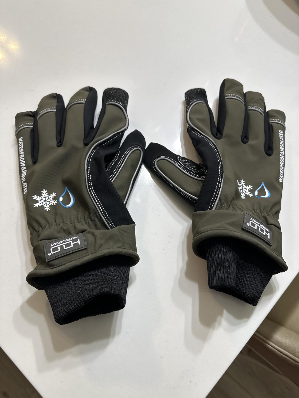 HANDLANDY Winter Work Gloves, 3M Thinsulate Waterproof Insulated Glove for Men Women customer photo 1