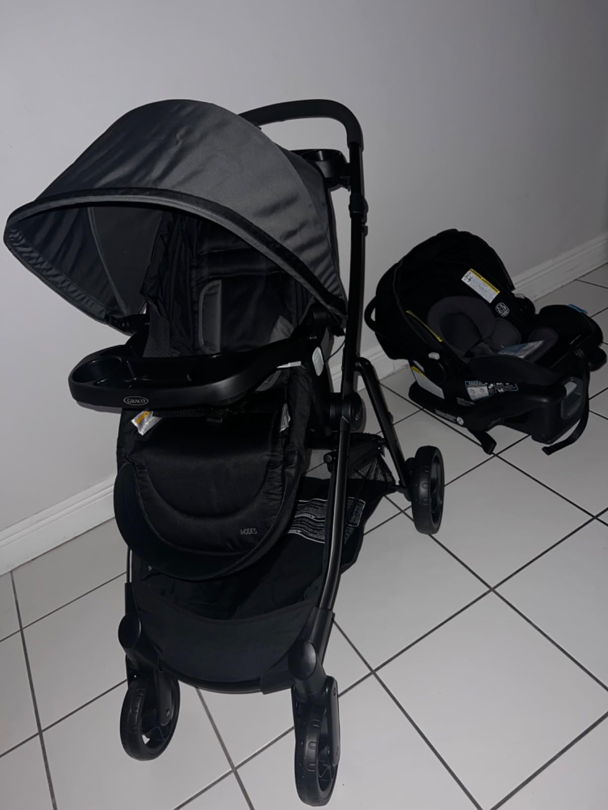 Graco Modes Element Travel System, Baby Car Seat and Stroller Combo, Includes: SnugRide Lite LX Infant Car Seat and Reversible Baby Stroller, Great Gift for New Parents, Canter customer photo 2