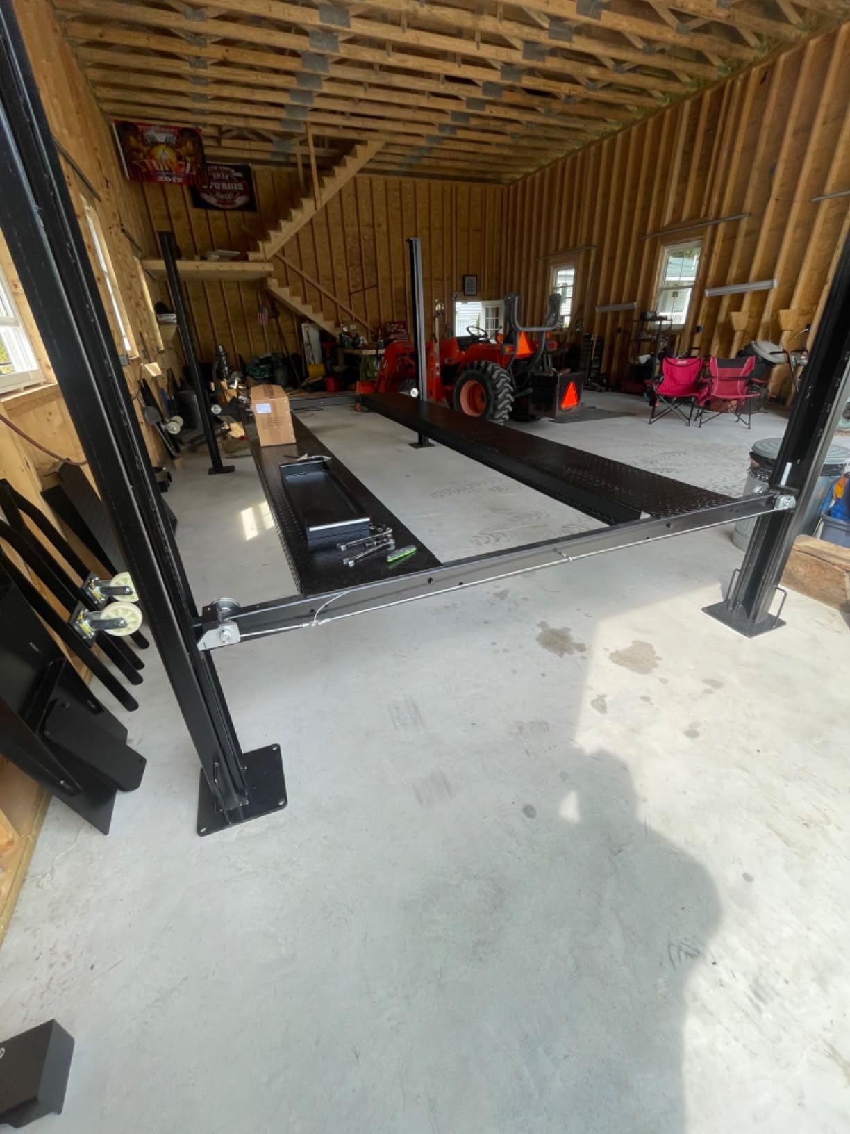 APlusLift HW-8S 8000LB 4-Post Storage Service Car Lift 3 Year Warranty customer photo 1