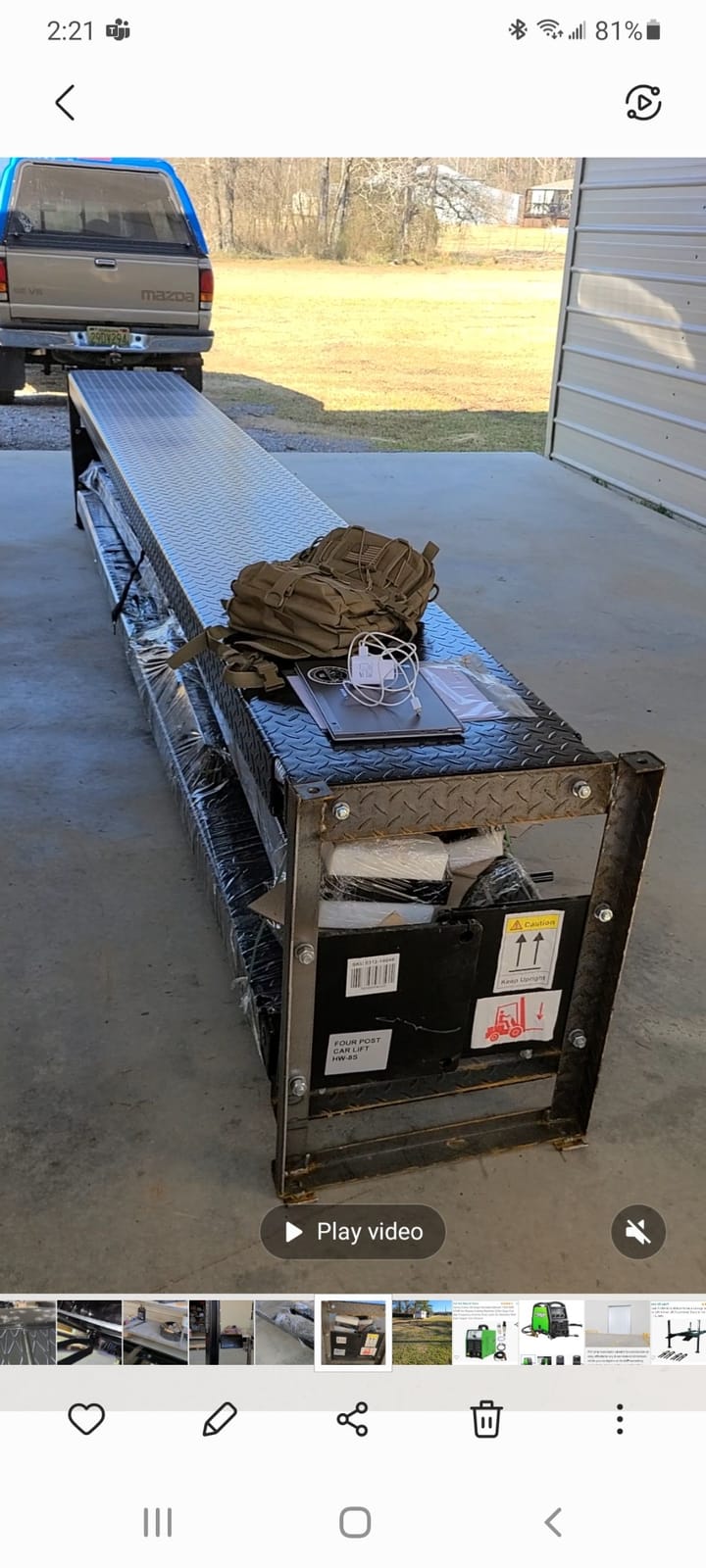 APlusLift HW-8S 8000LB 4-Post Storage Service Car Lift 3 Year Warranty customer photo 2