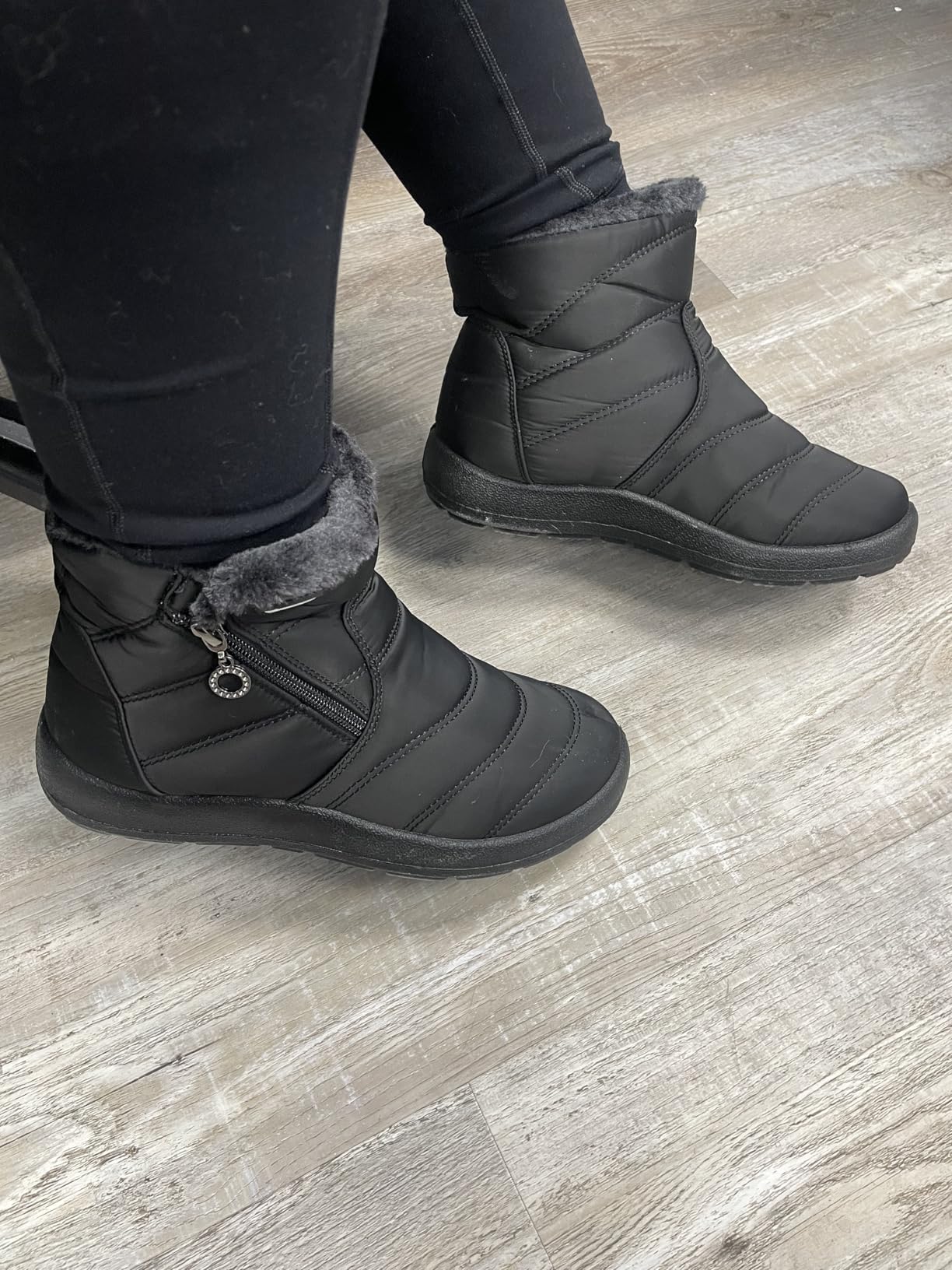 Hsyooes Snow Boots for Women Winter Boots Waterproof customer photo 1