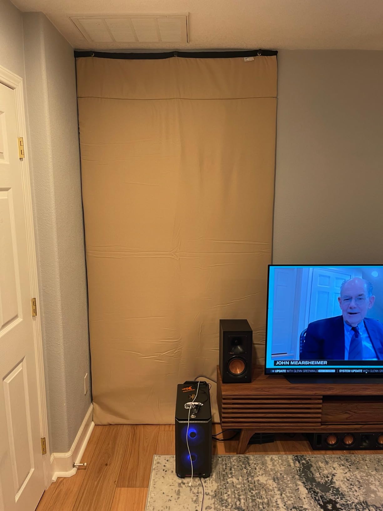 Audimute Sound Absorption Sheet | Sound Dampening Blanket - Soundproofing Sheet - Reduce Noise - Acoustic Foam Alternative | - (Black) customer photo 2