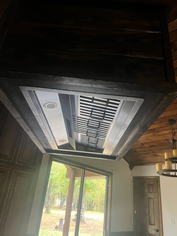 IKTCH 36 inch Built-in/Insert Range Hood 900 CFM, Ducted/Ductless Convertible Duct, Stainless Steel Kitchen Vent Hood with 2 Pcs Adjustable Lights and 3 Pcs Baffle Filters with Handlebar(IKB02-36'') customer photo 2
