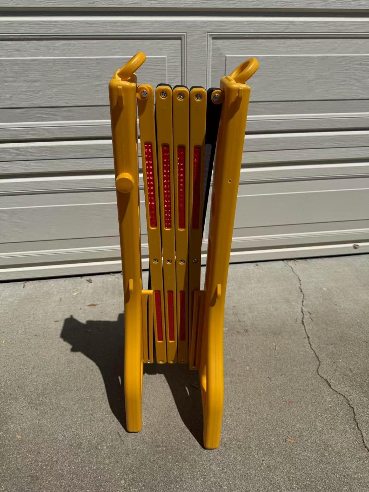 RELIANCER Expandable 8.46ft Safety Barricade,Retractable Security Barrier Water Filled Weighted Base,Adjustable Traffic Barricades,Outdoor Crowd Control Barriers,Driveway Isolation Gate,Garden Fence customer photo 2