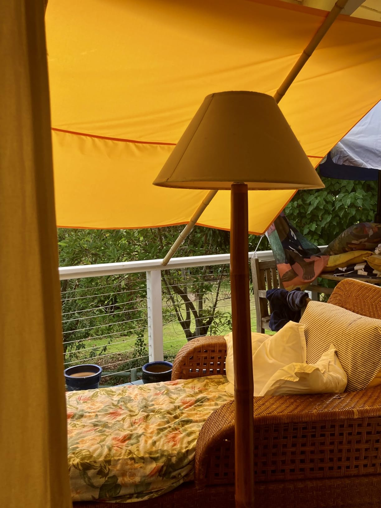 ColourTree 7' x 12' Waterproof Rectangle Beige Shade Sail 98% UV Block customer photo 2
