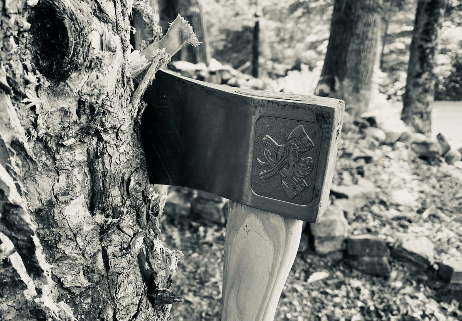 The Bad Axe: World Axe Throwing League Premium Competition Throwing Axe with Throwing Hatchet Nylon Sheath and Hickory Wooden Handle customer photo 2