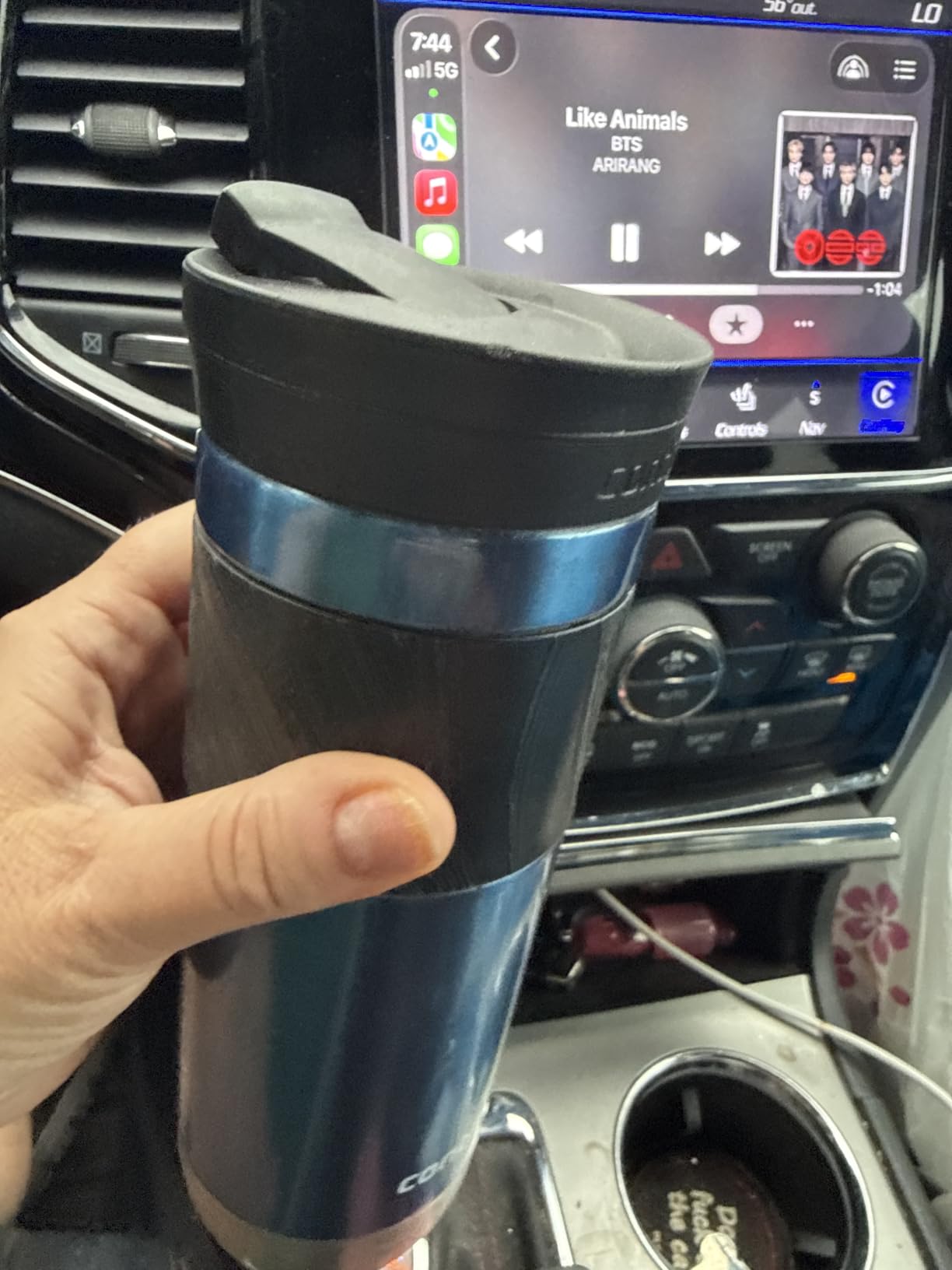 Contigo Byron Vacuum-Insulated Stainless Steel Travel Mug with Leak-Proof Lid Reusable Coffee Mug or Water Bottle BPA-Free 16oz Licorice Keeps Beverages Hot for 6 Hours or Cold for 12 Hours customer photo 1