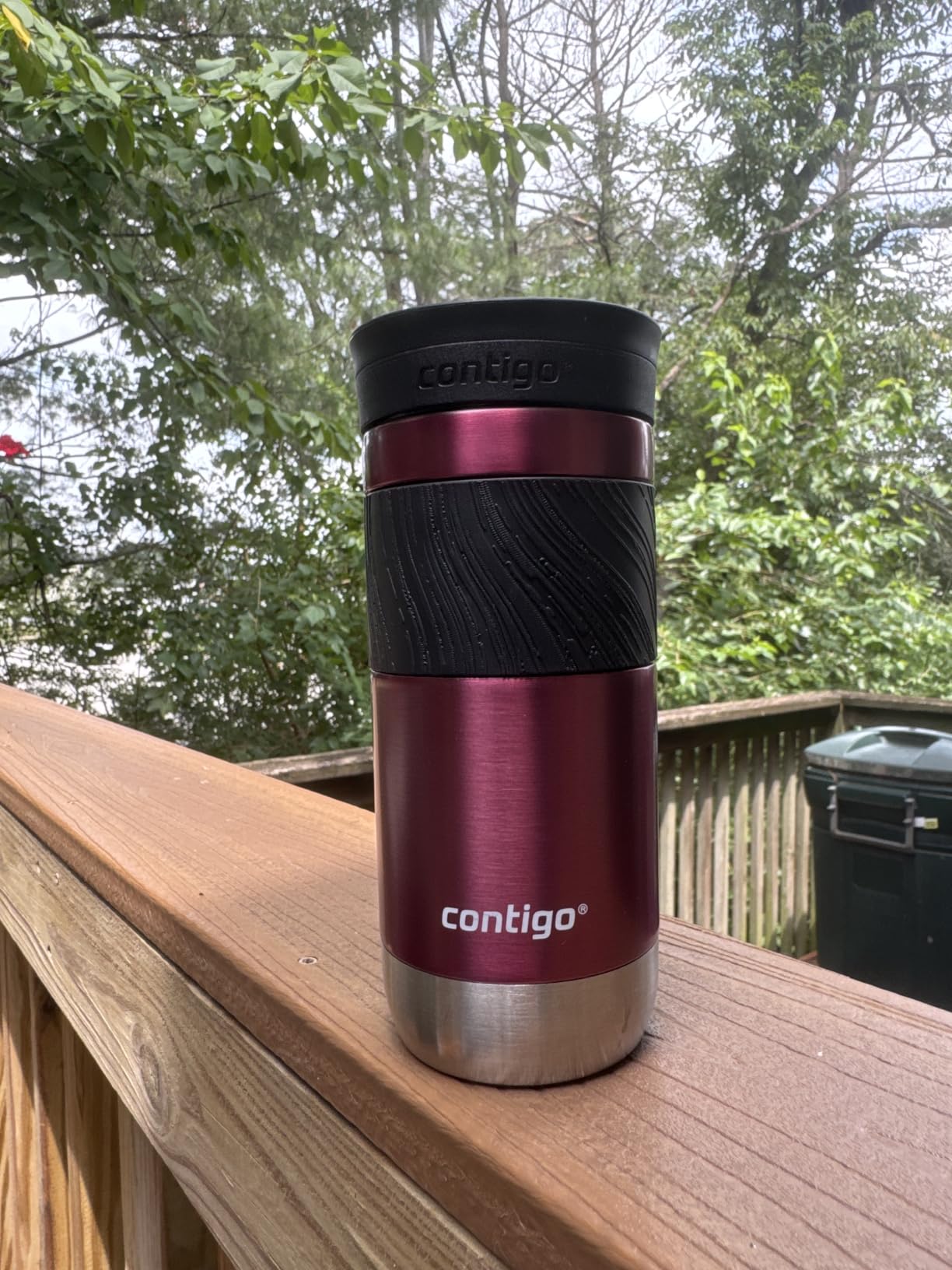 Contigo Byron Vacuum-Insulated Stainless Steel Travel Mug with Leak-Proof Lid Reusable Coffee Mug or Water Bottle BPA-Free 16oz Licorice Keeps Beverages Hot for 6 Hours or Cold for 12 Hours customer photo 2