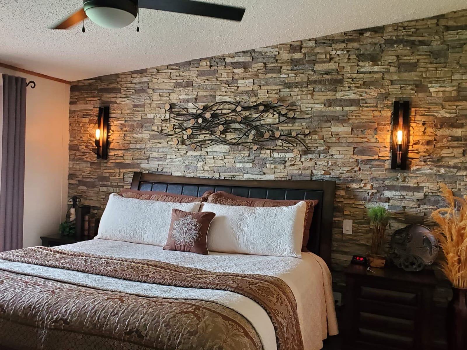 AZ Faux High-Density Polyurethane Faux Stone Wall Covering Panels for Interior and Exterior Decor | Stacked Stone Siding Panel | Sedona | 48