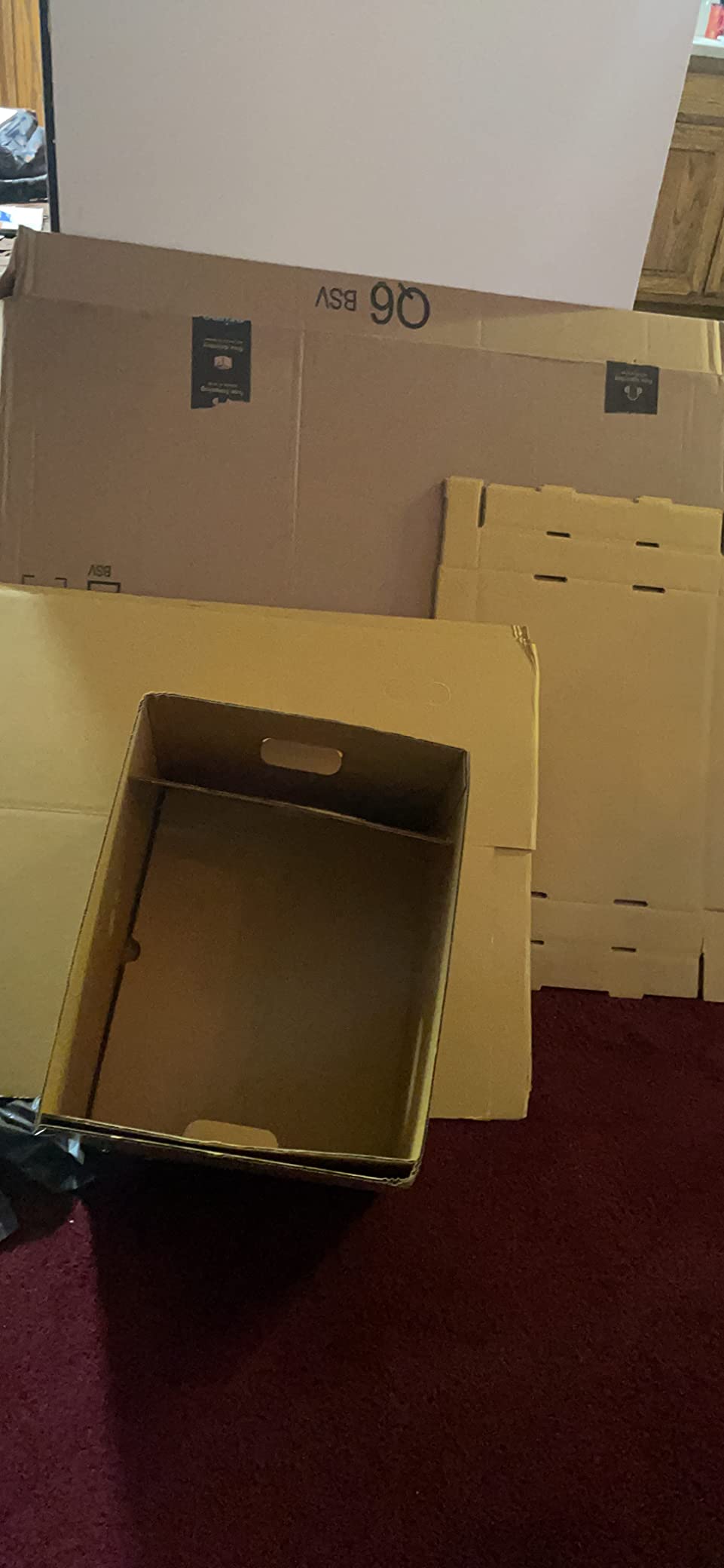 Archival Storage Cartons, Acid-Free, 12x15x10 in, Tan, Pack of 5 | Ready-To-Assemble Filing Boxes for Organizing and Storing Documents, Prints, or Photos, Buffered Corrugated Board customer photo 1