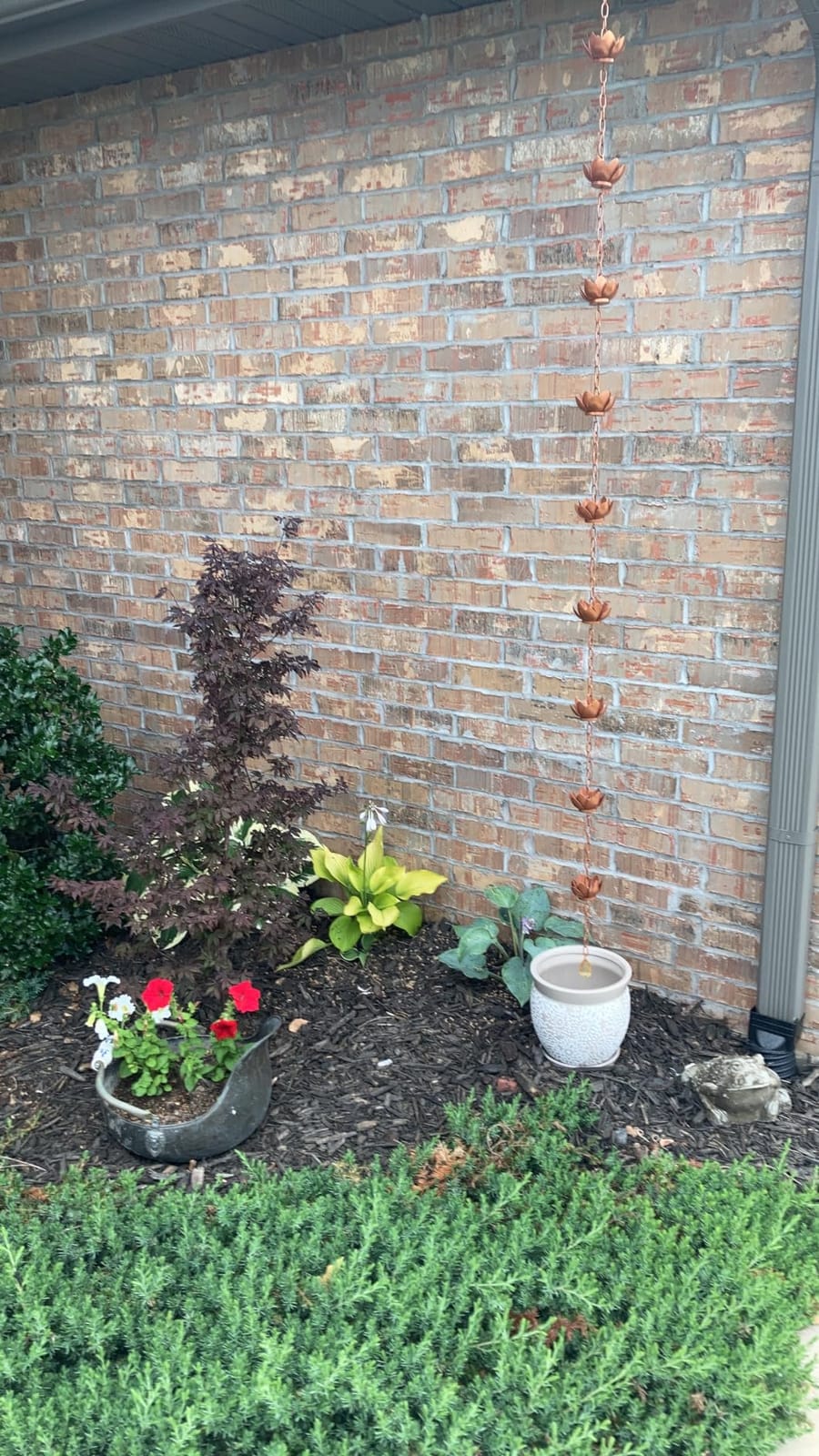 Oak Leaf Rain Chain Set, 8.5ft customer photo 2