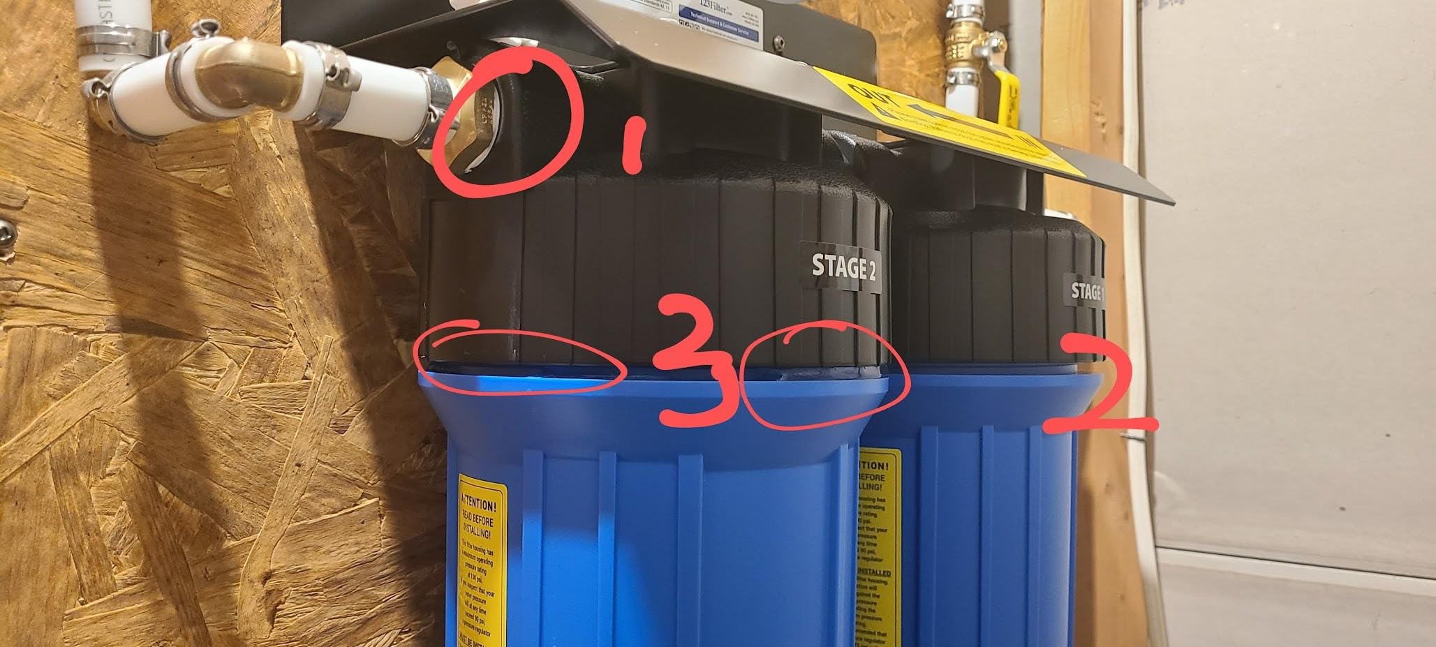 iSpring WGB21B-PB 2-Stage Lead & Chloramine Whole House Water Filter System customer photo 2