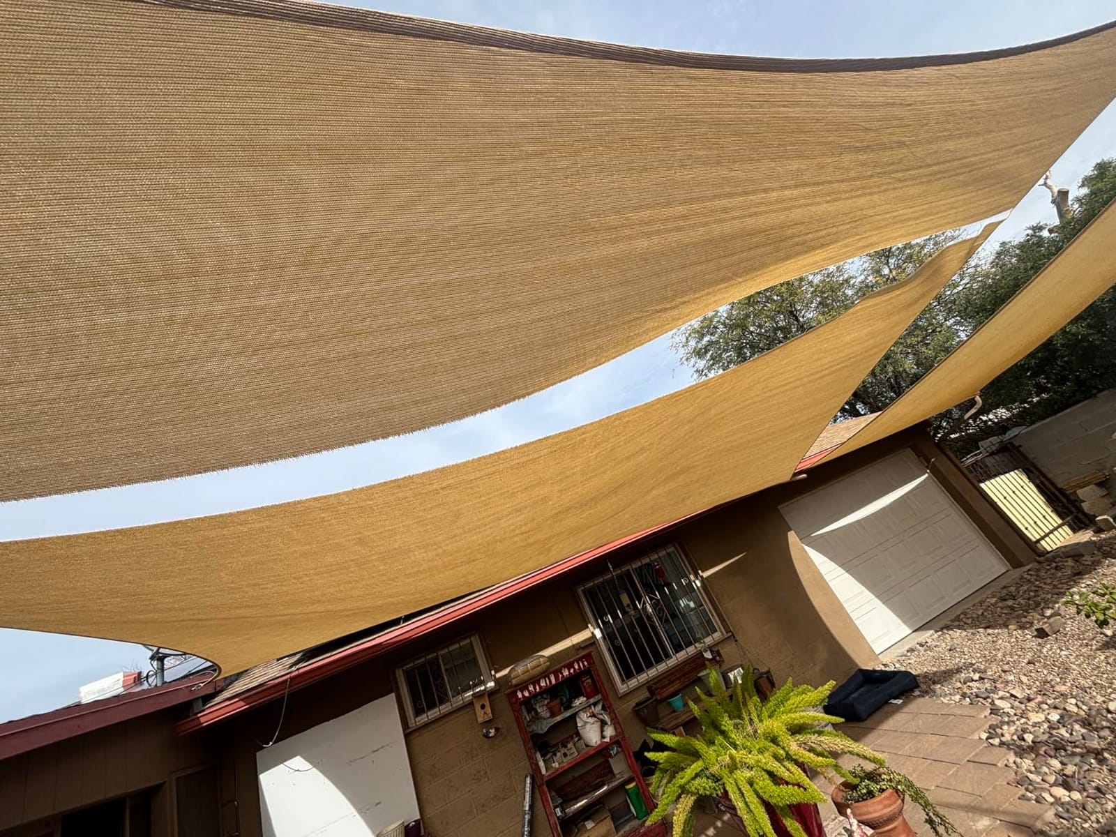 ColourTree 16' x 20' Grey Rectangle Sun Shade Sail for Patio customer photo 1