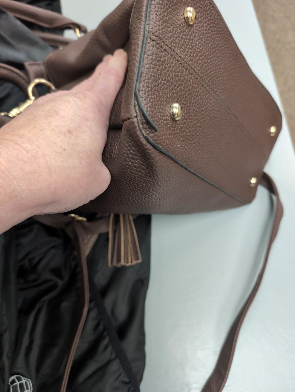 KKXIU Women Purses and Handbags, PU Leather Top Handle Satchel Bag customer photo 1