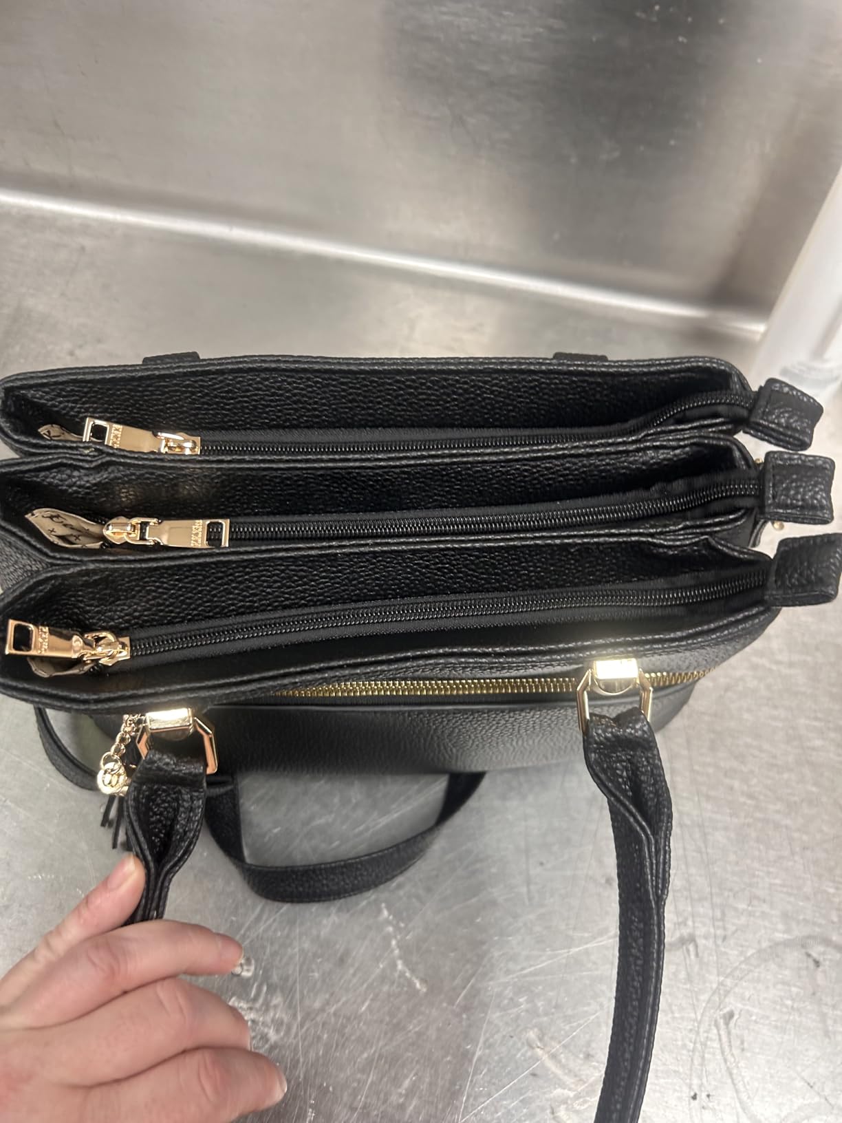 KKXIU Women Purses and Handbags, PU Leather Top Handle Satchel Bag customer photo 2