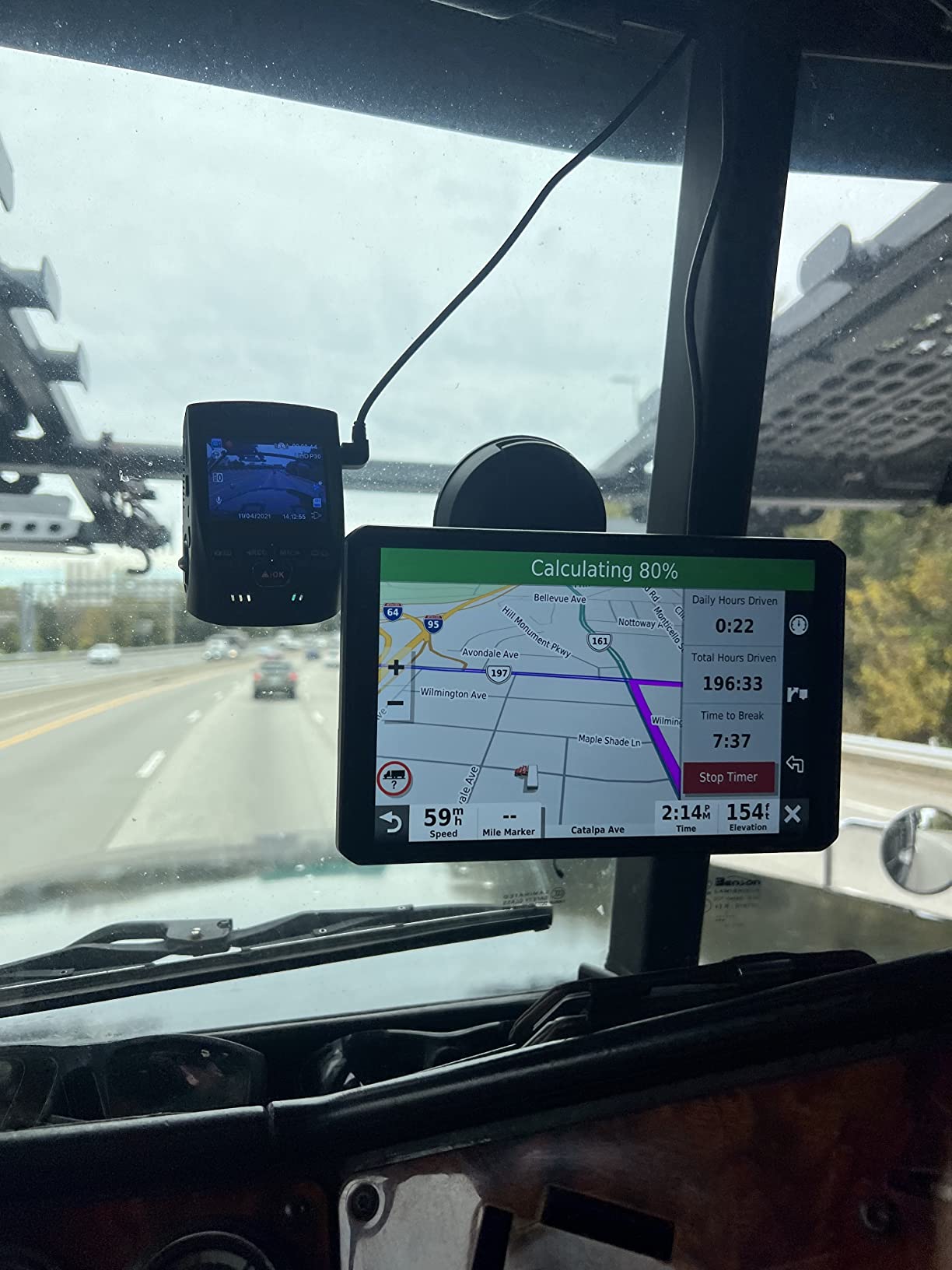 Garmin dezl OTR800, 8-inch GPS Truck Navigator, Easy-to-Read Touchscreen Display, Custom Truck Routing and Load-to-Dock Guidance customer photo 1