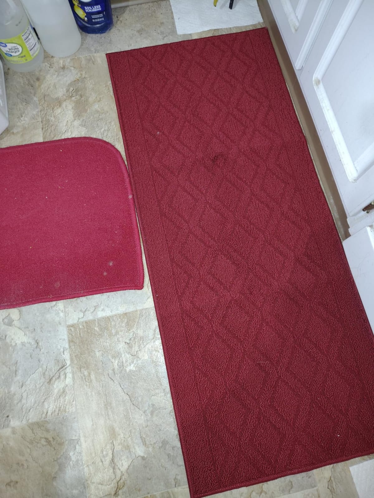 COSY HOMEER 48x20Inch/30X20Inch Kitchen Rug Mats,Grey customer photo 2