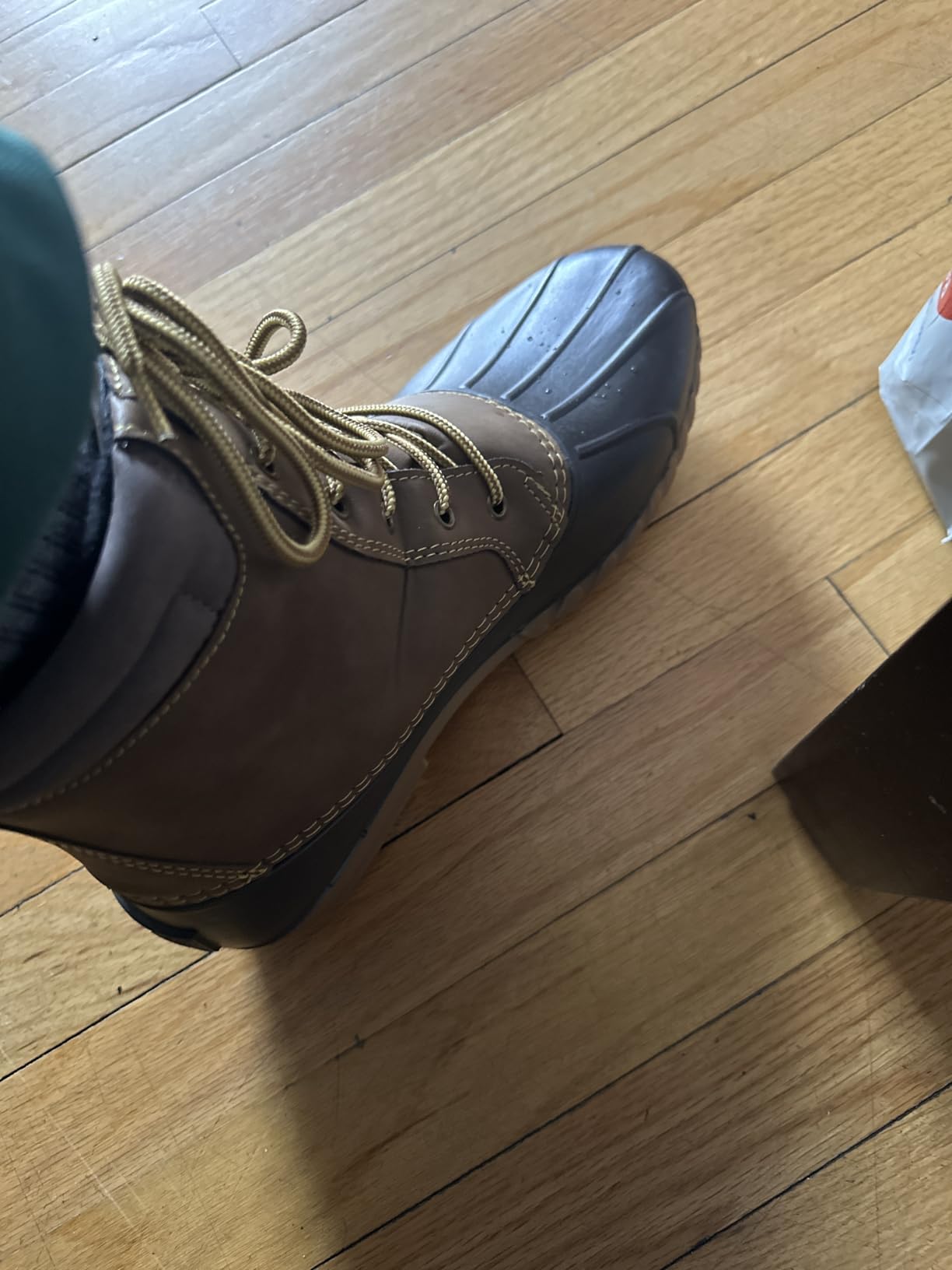 ALEADER Mens Duck Boot | Waterproof Shell | Fur Lined Insulated Winter Snow Boot customer photo 1