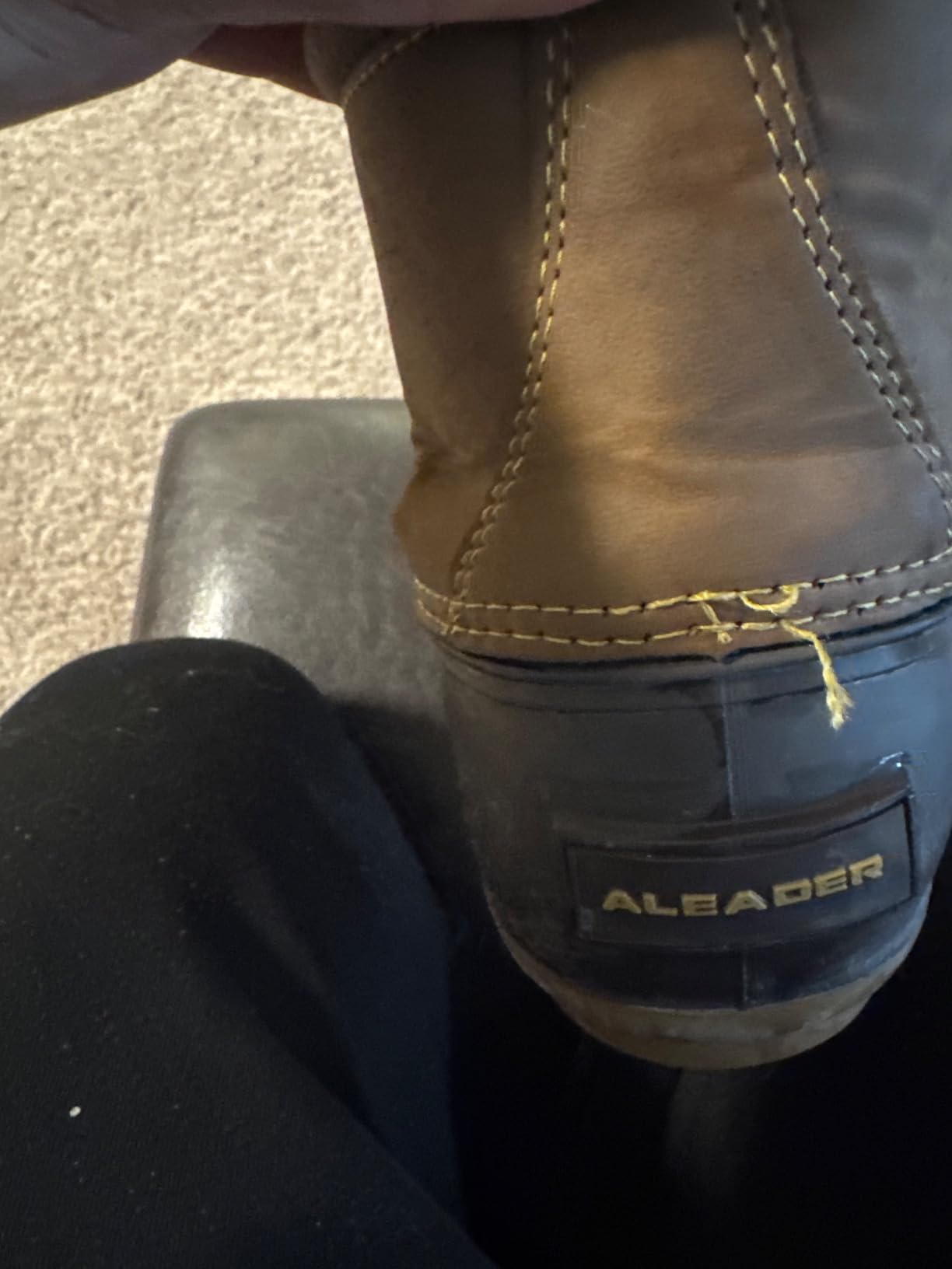 ALEADER Mens Duck Boot | Waterproof Shell | Fur Lined Insulated Winter Snow Boot customer photo 2