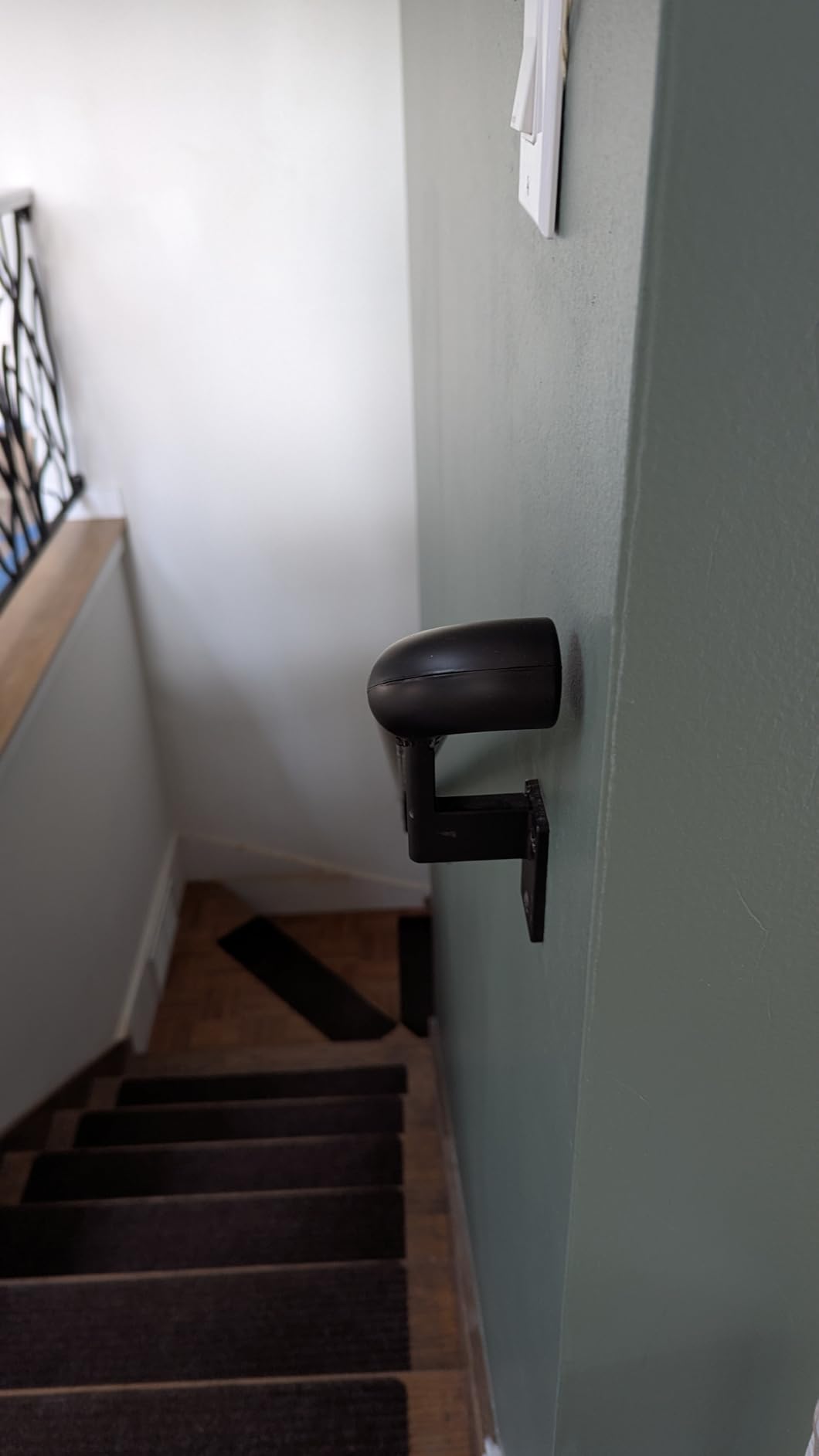 Promenaid Black 12ft ADA Handrail Kit - Complete Indoor/Outdoor Stair Handrail - 1.6