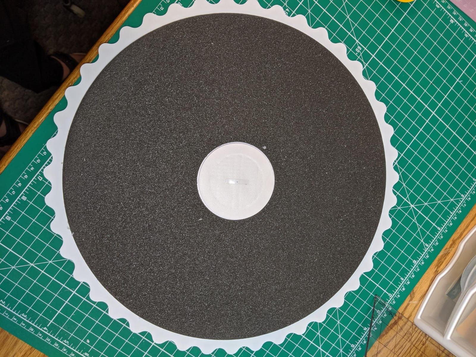 Omnigrid 360 Rotating Self-Healing Cutting Mat, 8 Inch Precision Fabric Cutting Mat customer photo 2