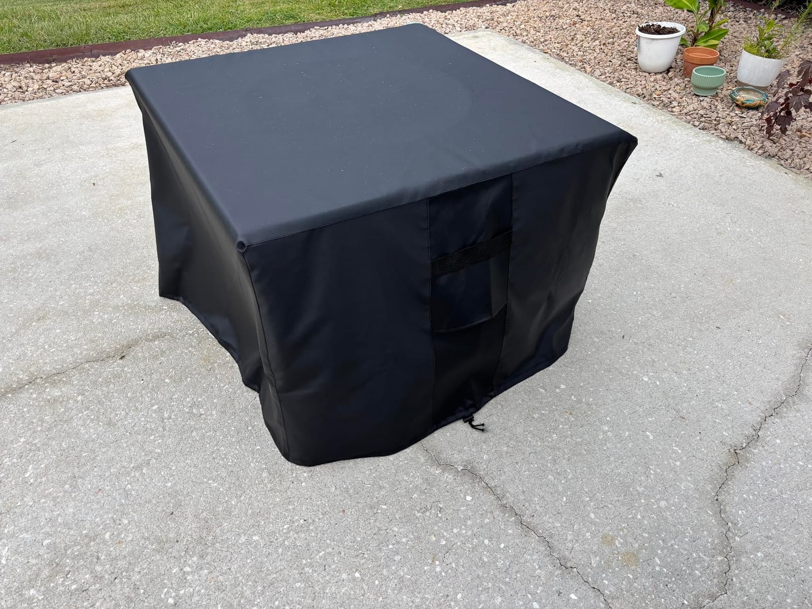 NUPICK 30 Inch Square Fire Pit Cover for Propane Fire Pit/Table customer photo 2