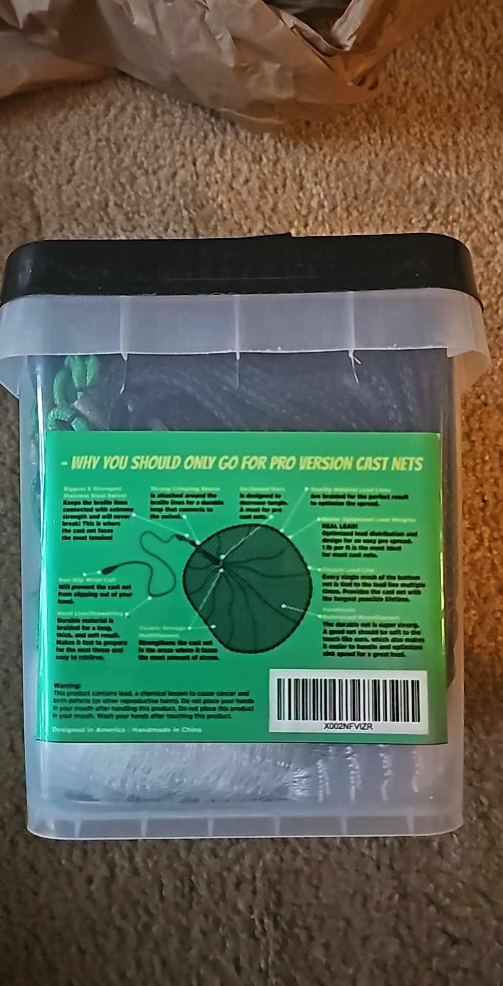 Best Fisher's Core - American Pro Cast Net - 2026 Rebranded - SuperSink 4ft/6ft/8ft/10ft/12ft - 3/8