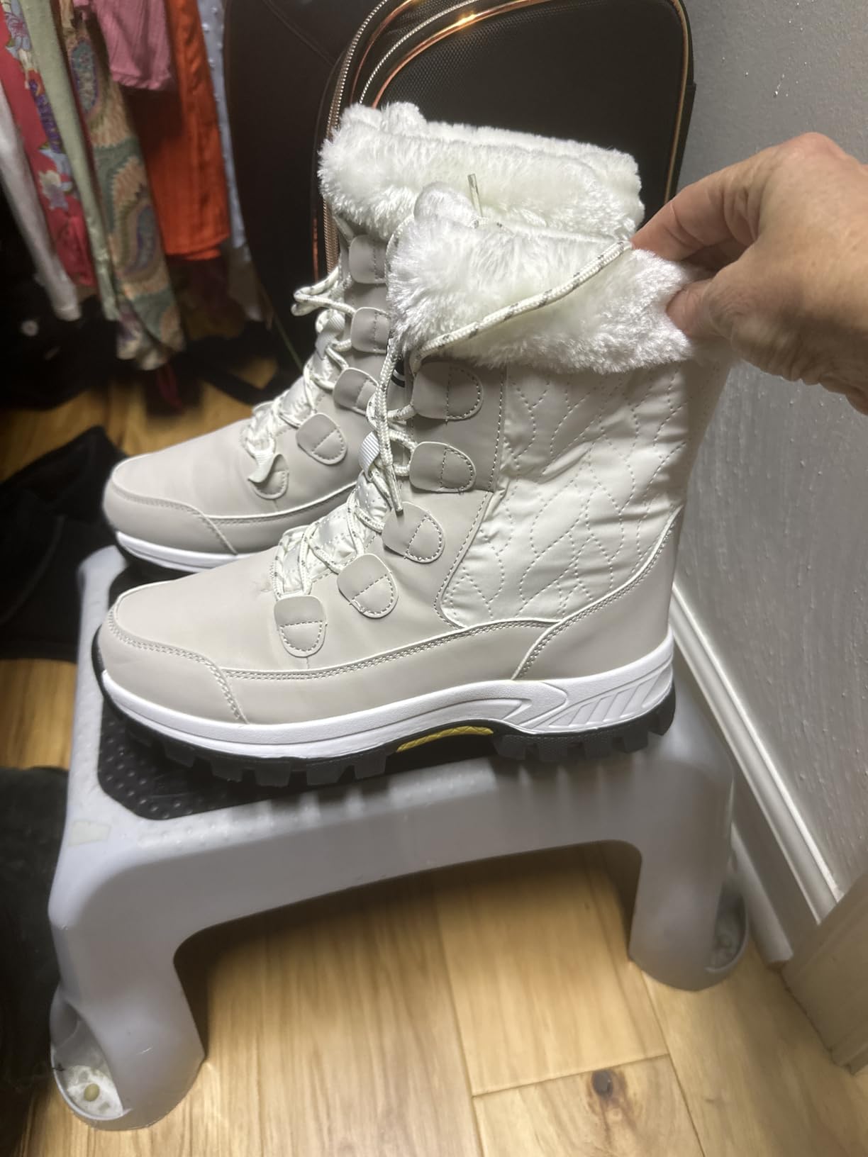 ziitop Womens Snow Boots Waterproof Warm Fur Lined Mid Calf Winter Boots customer photo 1