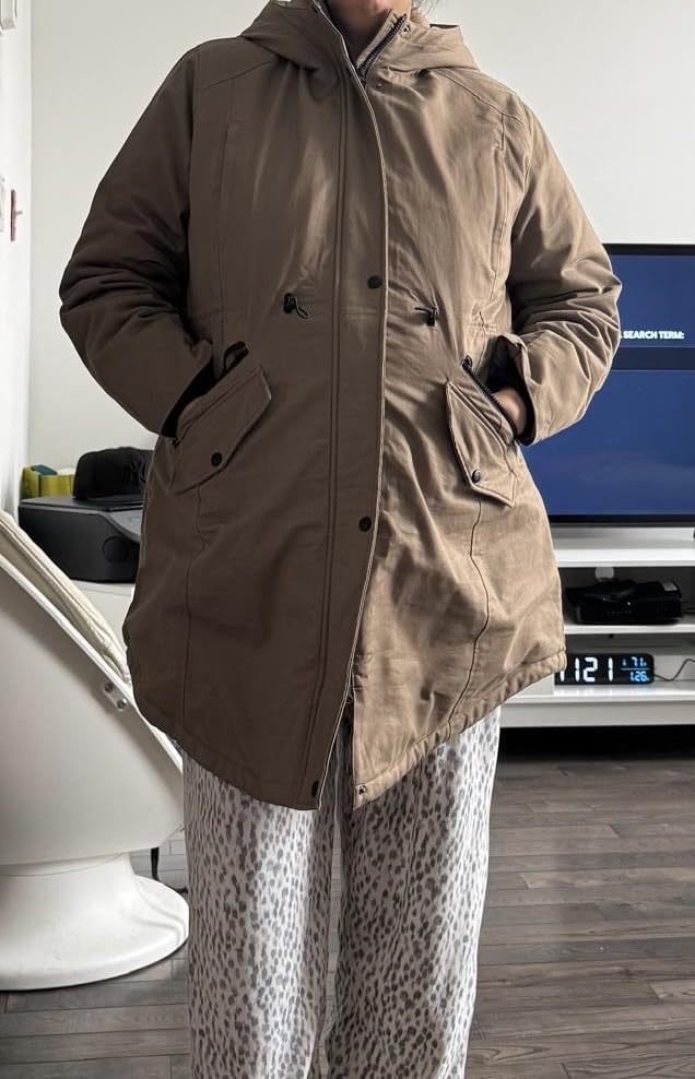 Orolay Women's Thicken Fleece Lined Parka Winter Coat Hooded Jacket with Pockets customer photo 2