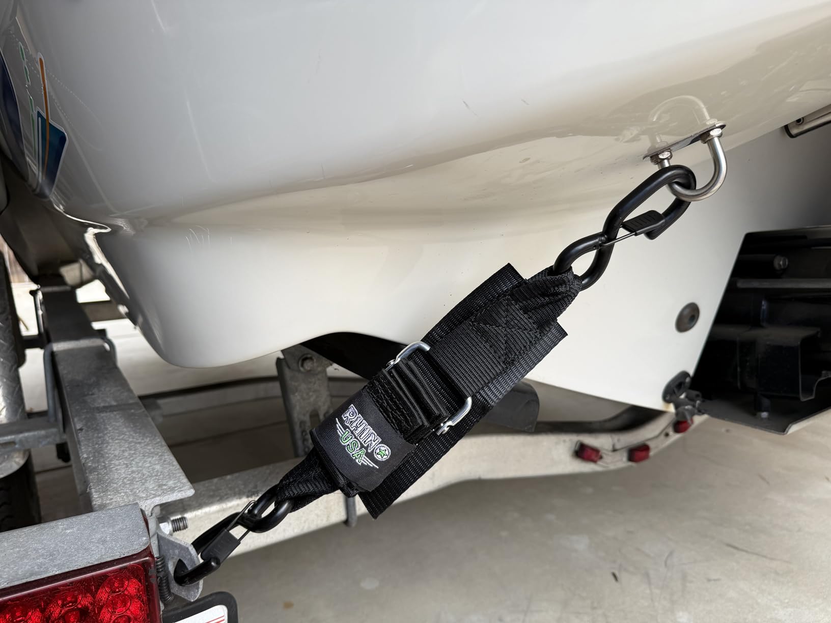 Rhino USA Boat Transom Straps (2-Pack) - Trailer Tie Downs for Boats, 2in x 48in Adjustable Tie Downs to Trailer. For Boat, Jet Ski & Pontoon customer photo 2