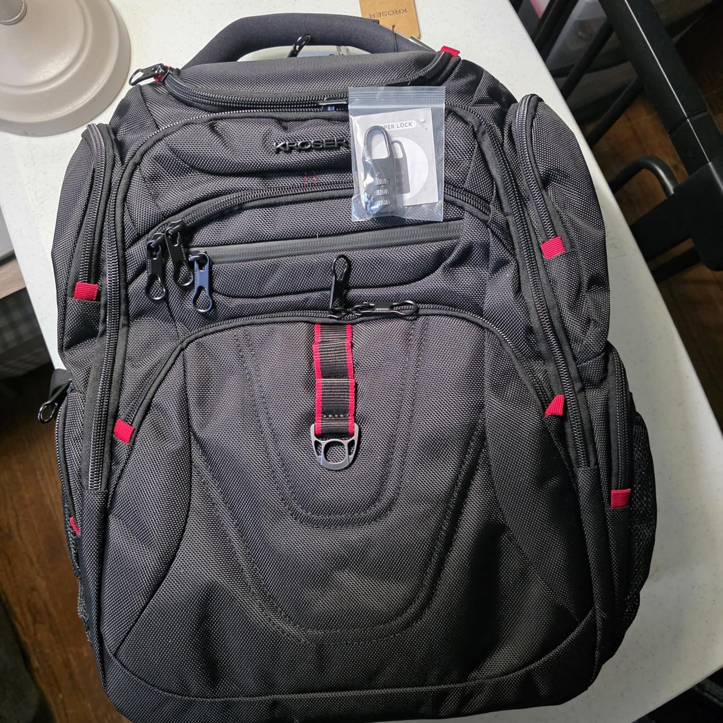 KROSER TSA Friendly Travel Laptop Backpack 17.3 inch XL Computer Backpack Water-Repellent College Daypack Business Backpack with RFID Pockets & USB Port for Men/Women-Black customer photo 1