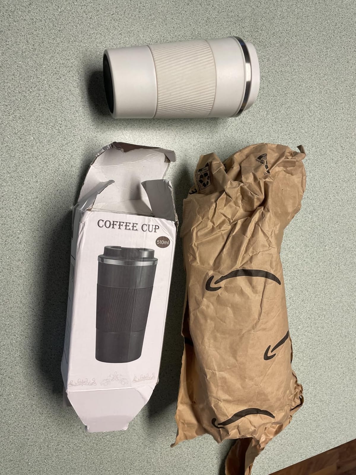 YINJOYI 17oz Travel Coffee Cups Insulated Mug Thermal Tumbler to Go with Lid Leak Proof Reusable Stainless Steel Coffee Mug Spill Proof for Hot and Iced Cold Drinks (Black, 510ml) customer photo 2