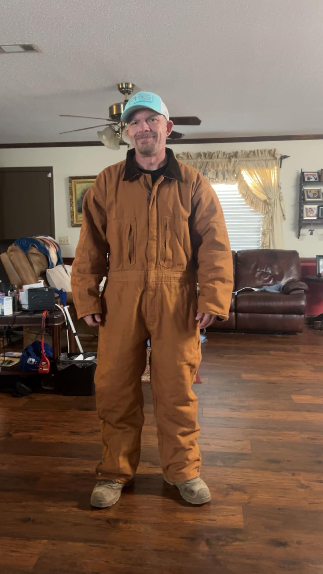 Bass Creek Outfitters Mens Insulated Coveralls Work Jumpsuit with Pockets customer photo 2