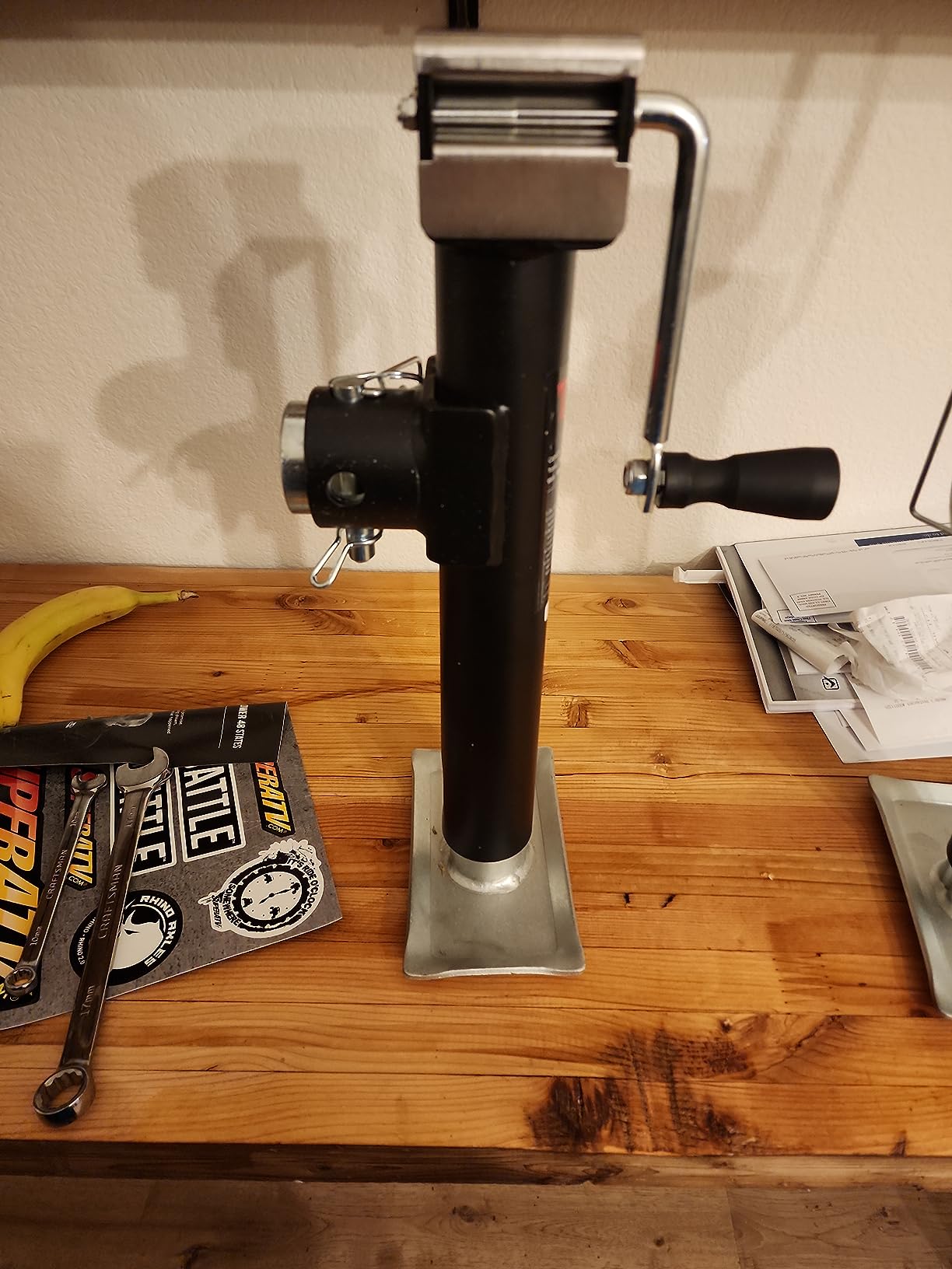TYT 5000lbs Weld On Pipe Mount Swivel Trailer Jack, 15