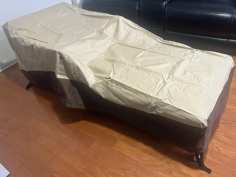 Arcedo Waterproof Outside Lounge Chair Covers 2 Pack, Heavy Duty Patio Chaise Lounge Covers for Outdoor Furniture, Protect Your Pool Chairs in Winter, 80