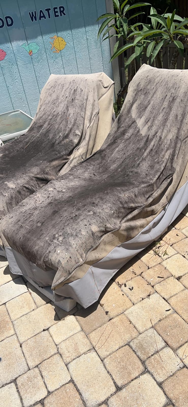 Arcedo Waterproof Outside Lounge Chair Covers 2 Pack, Heavy Duty Patio Chaise Lounge Covers for Outdoor Furniture, Protect Your Pool Chairs in Winter, 80