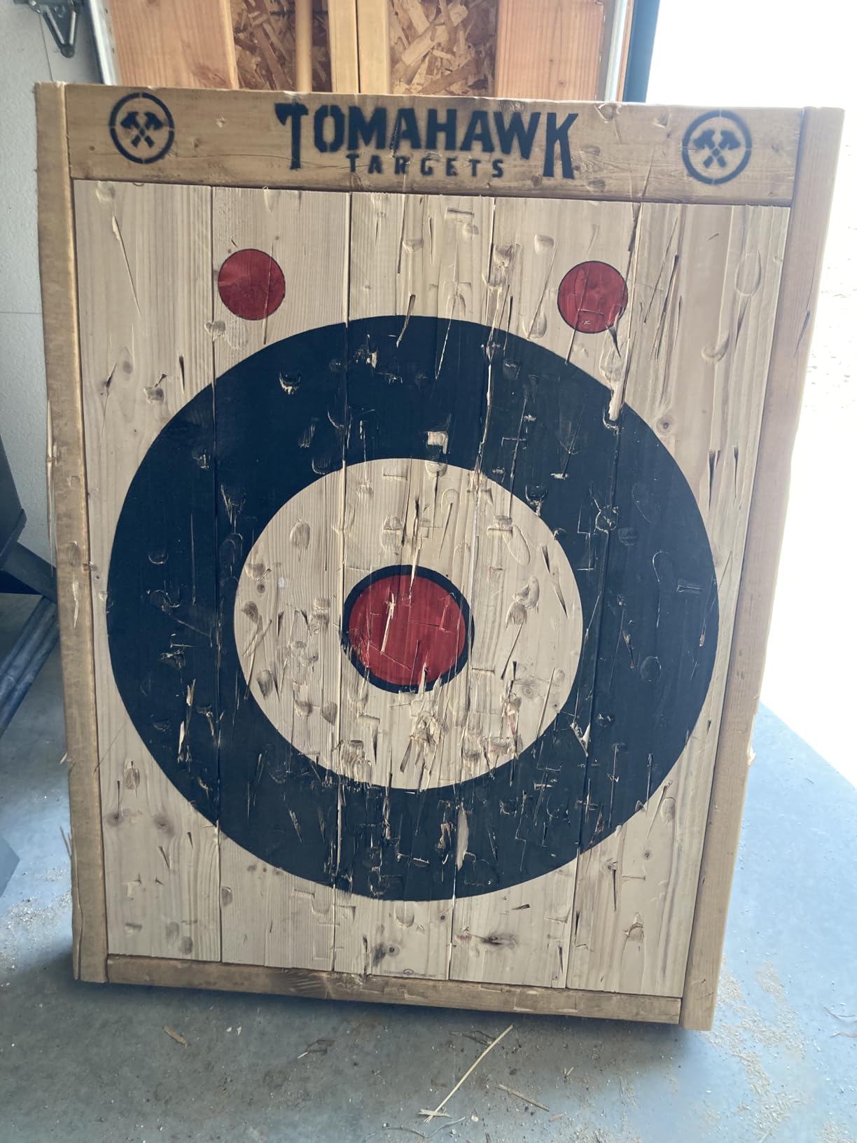 2-Ring Foldable Axe and Knife Throwing Target customer photo 1