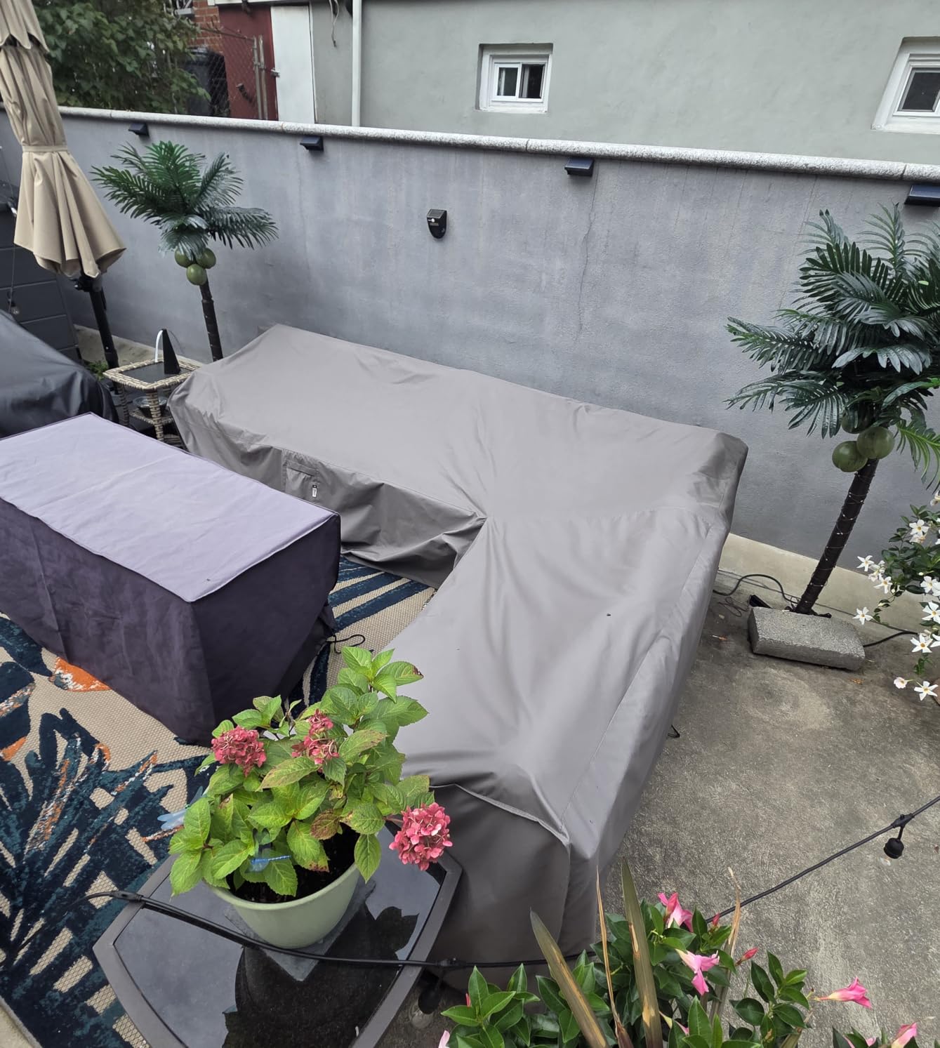 Heavy Duty Outdoor Sectional Sofa Cover, 100